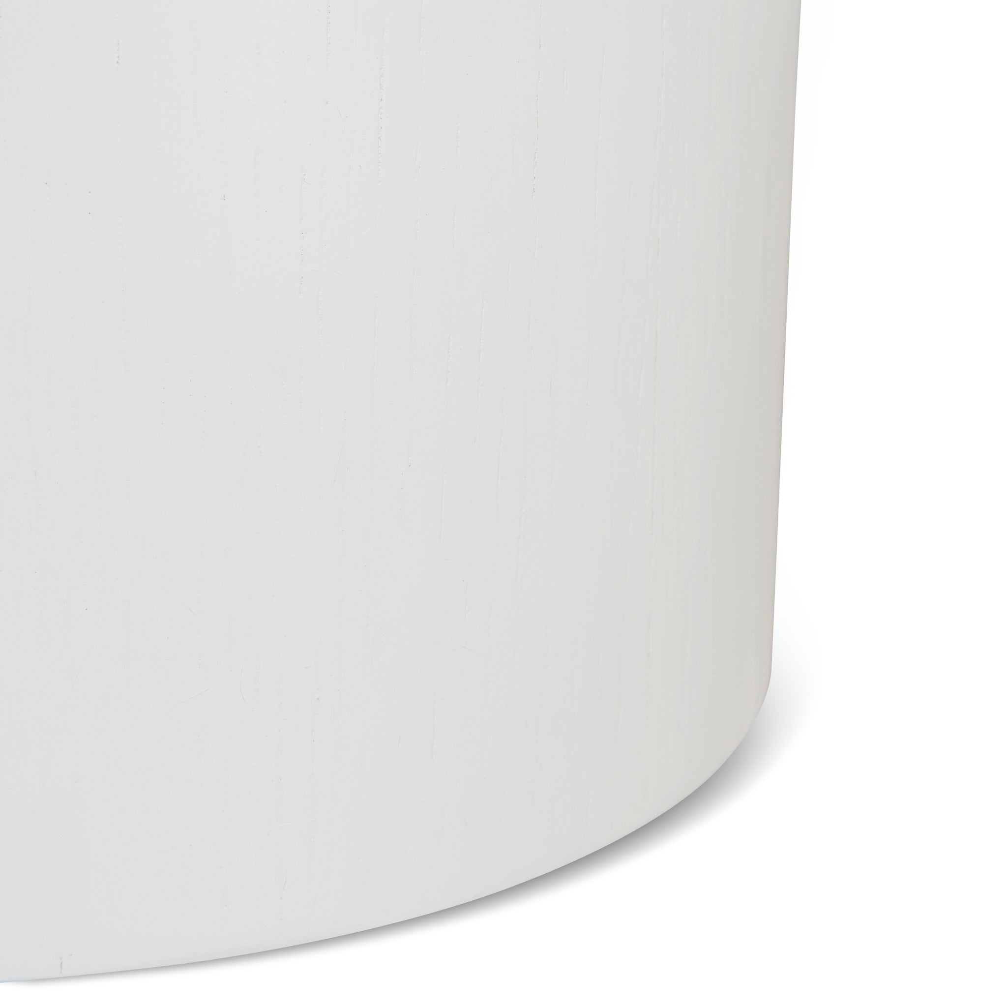 50cm Round Capri Side Table - Full White