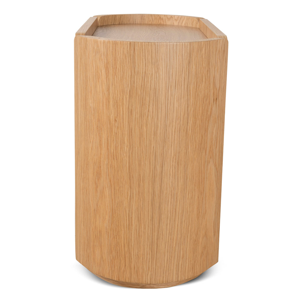 60cm Bedside Table - Natural Oak