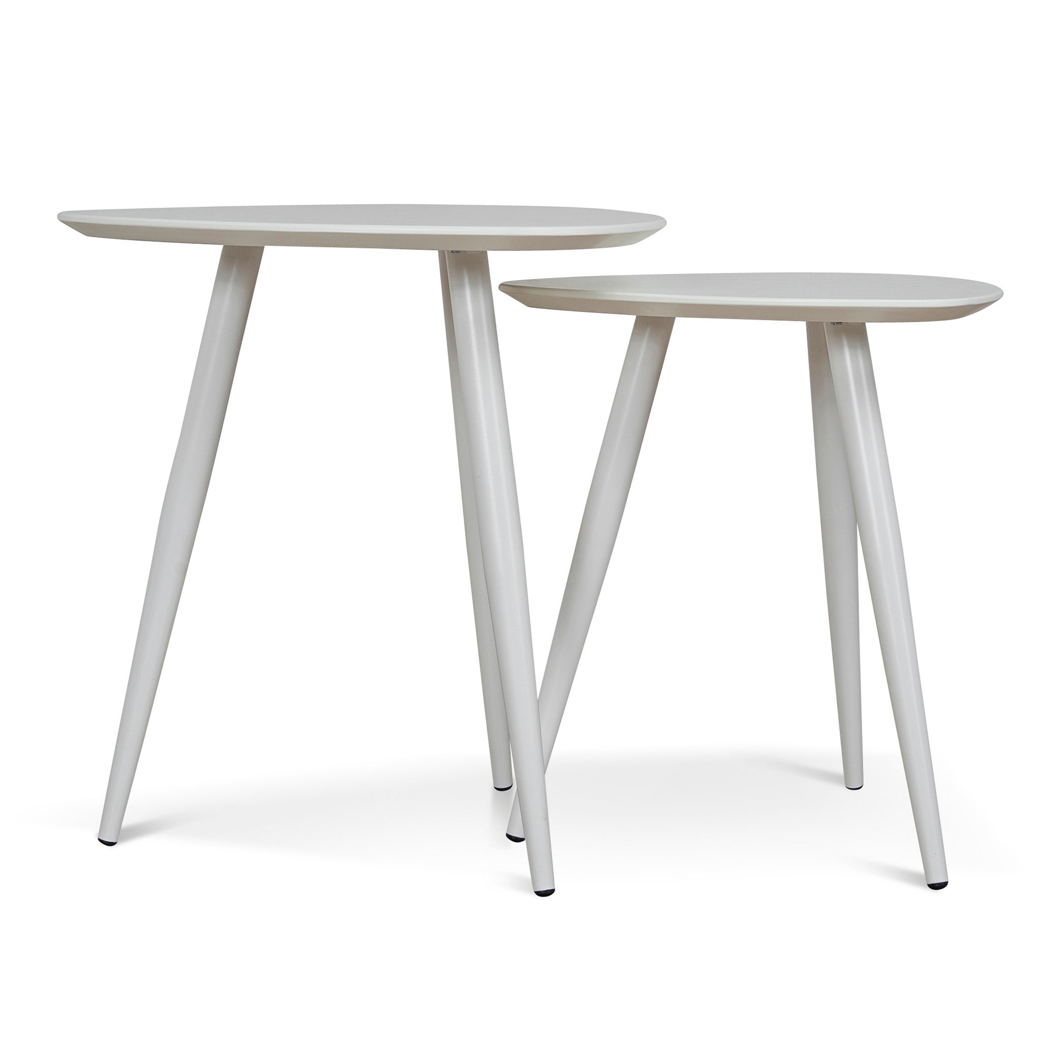 of 2 - CST8986-KD Capri Side Table - White