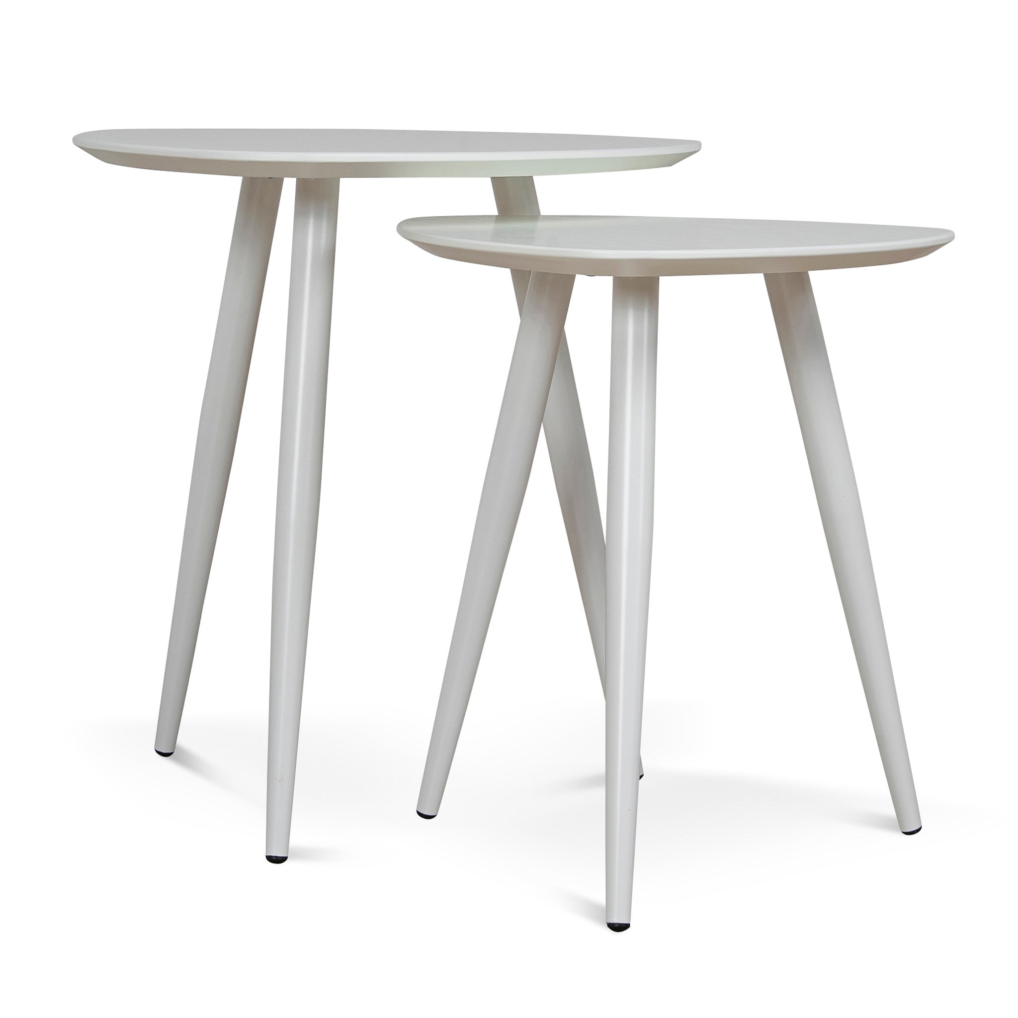 of 2 - CST8986-KD Capri Side Table - White