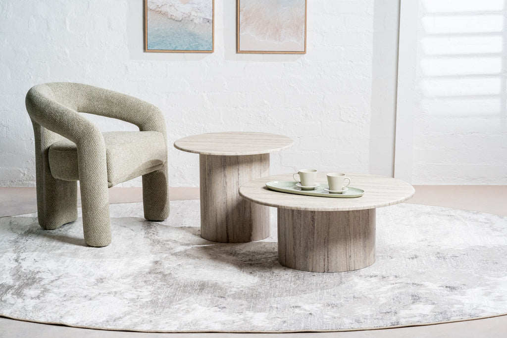 Sevara Coffee Table Grey Marble