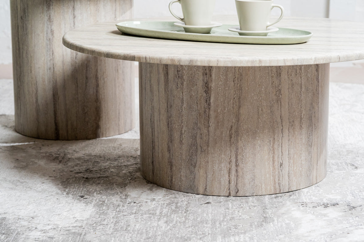 Sevara Coffee Table Grey Marble