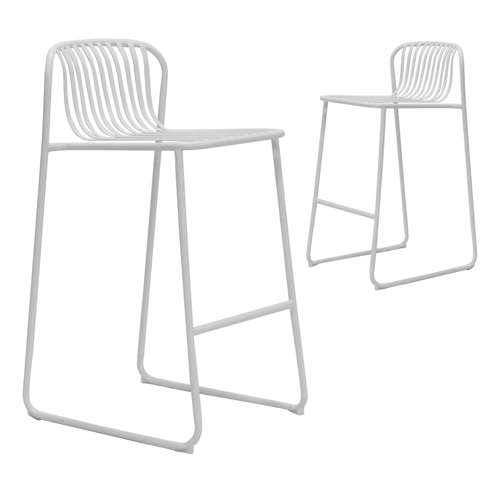 Alpine Bar Chair White (Set of 2)