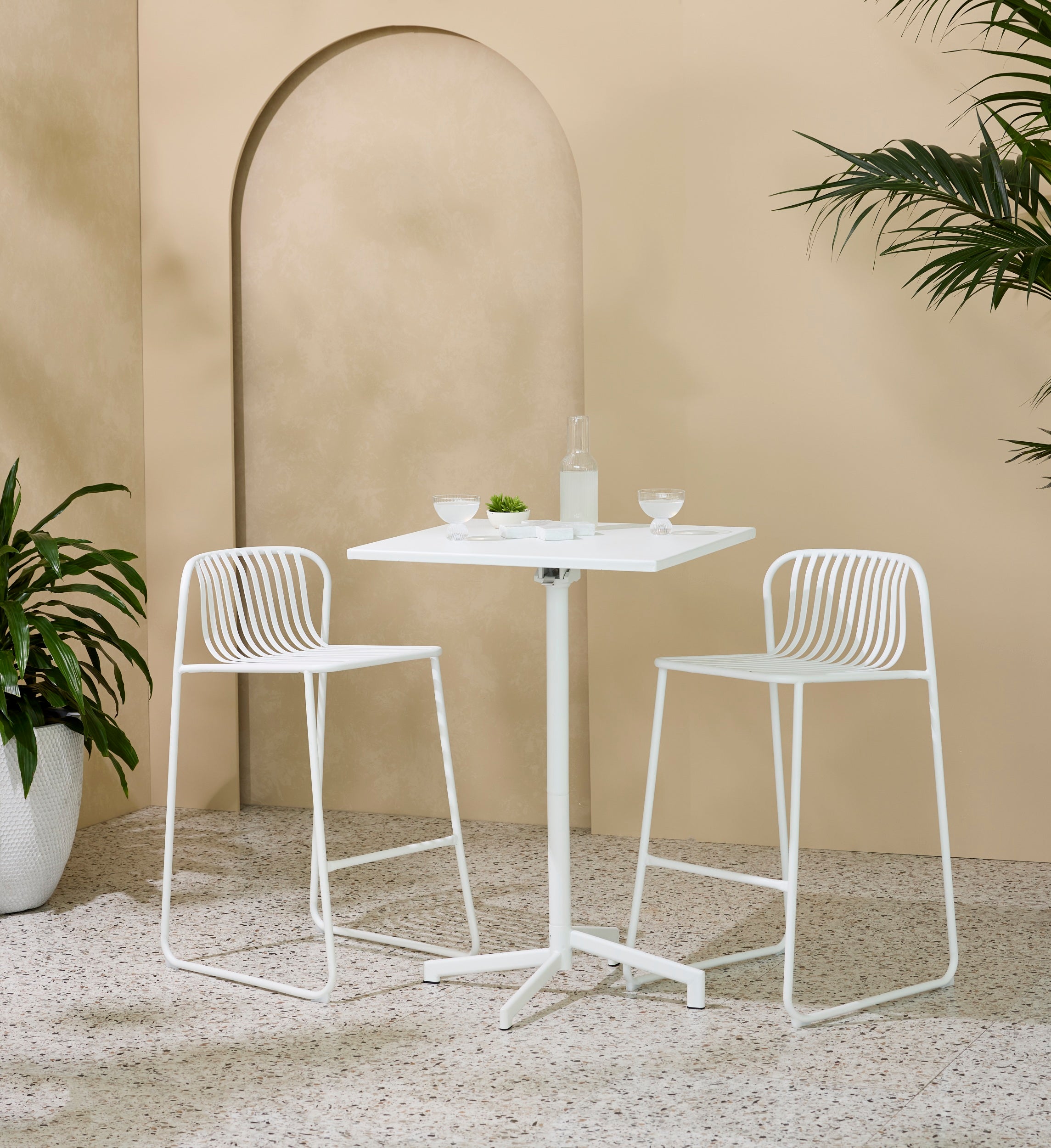 Alpine Bar Chair White (Set of 2)