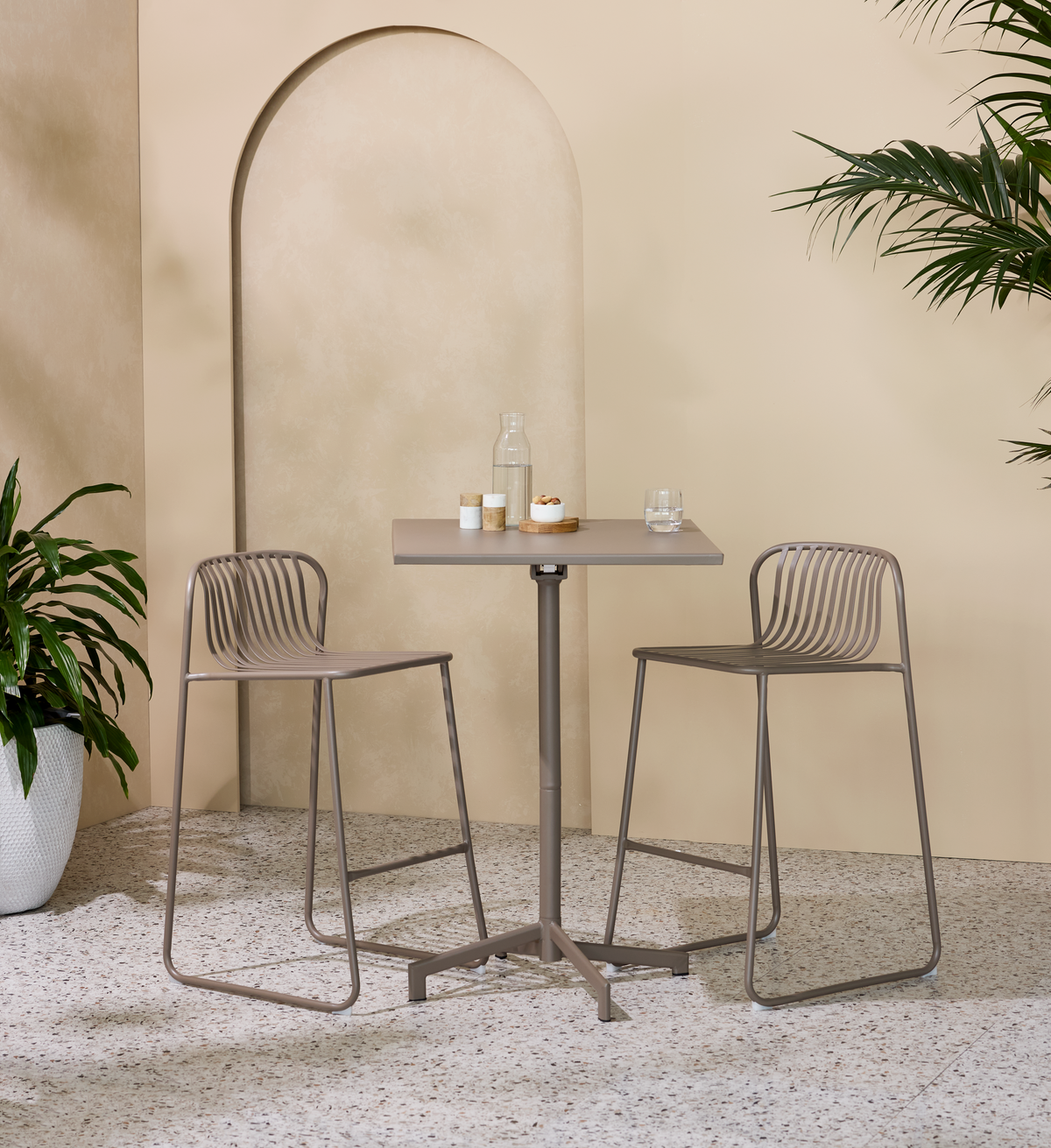 Swivella Bar Chair Cappuccino (Set of 2)
