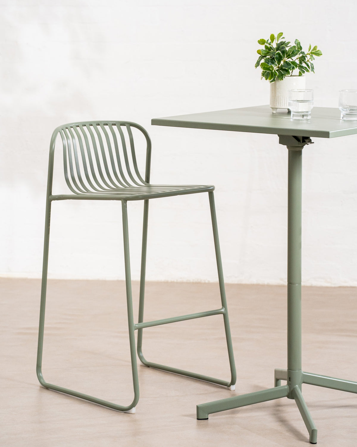 Swivella Bar Chair Thyme Green (Set of 2)