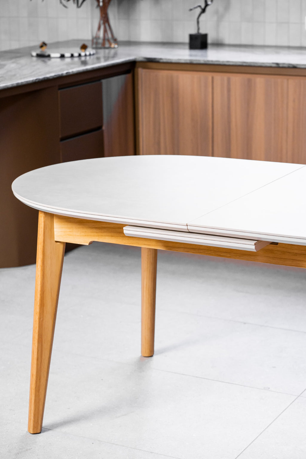 Boreal Extension Dining Table Light Grey