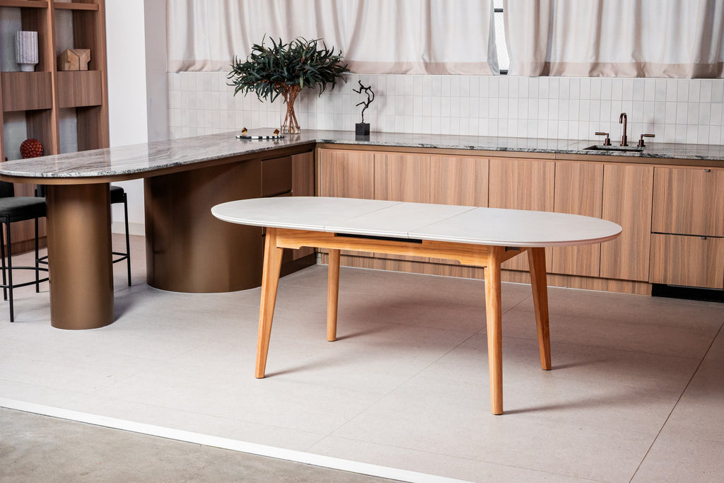 Boreal Extension Dining Table Light Grey