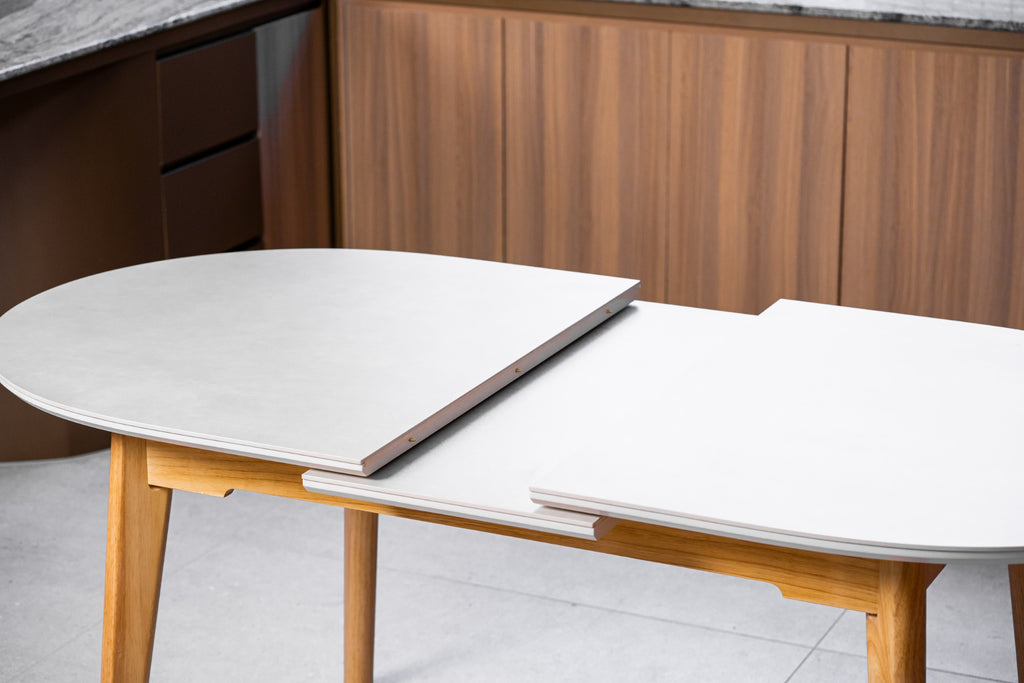 Boreal Extension Dining Table Light Grey