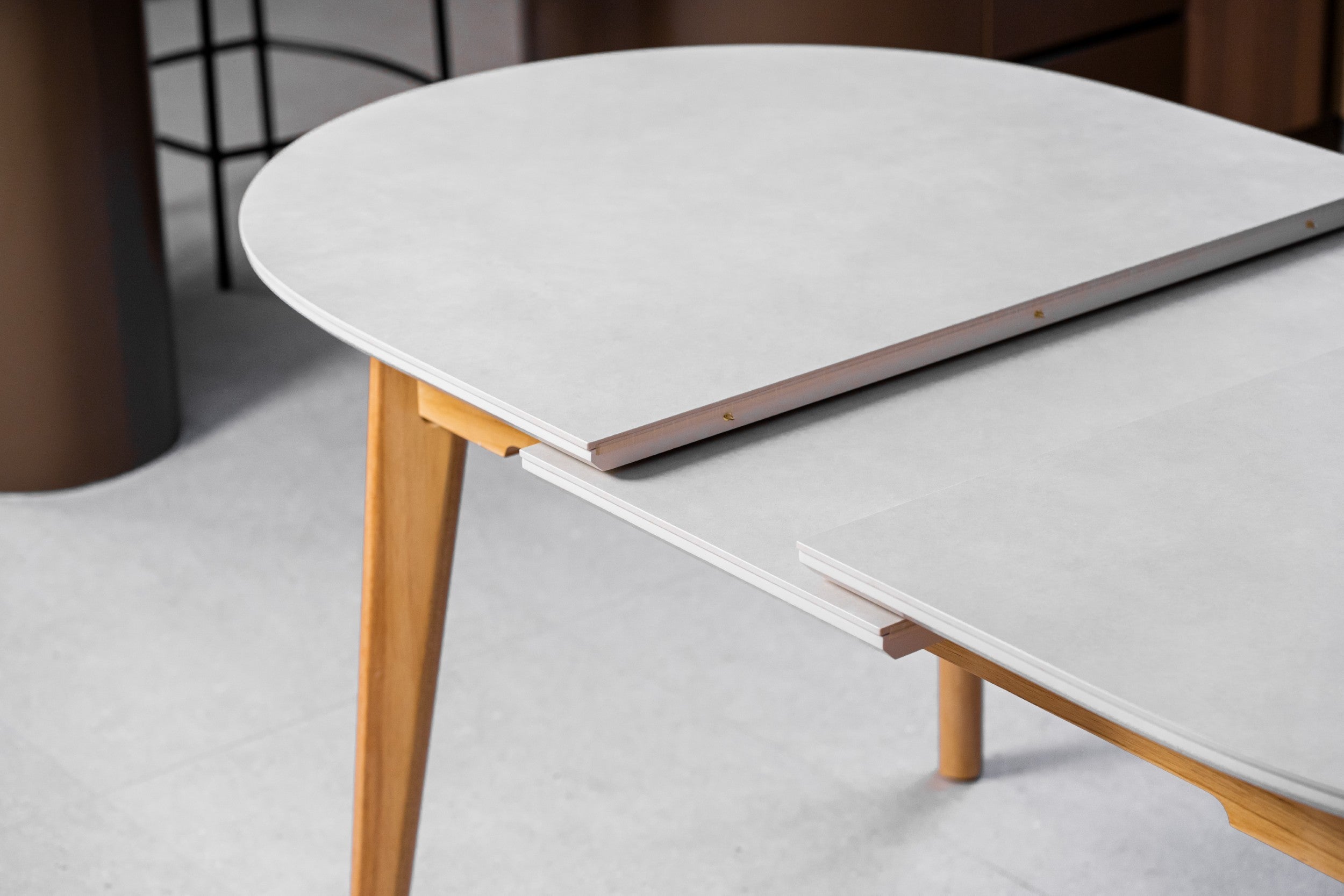 Boreal Extension Dining Table Light Grey