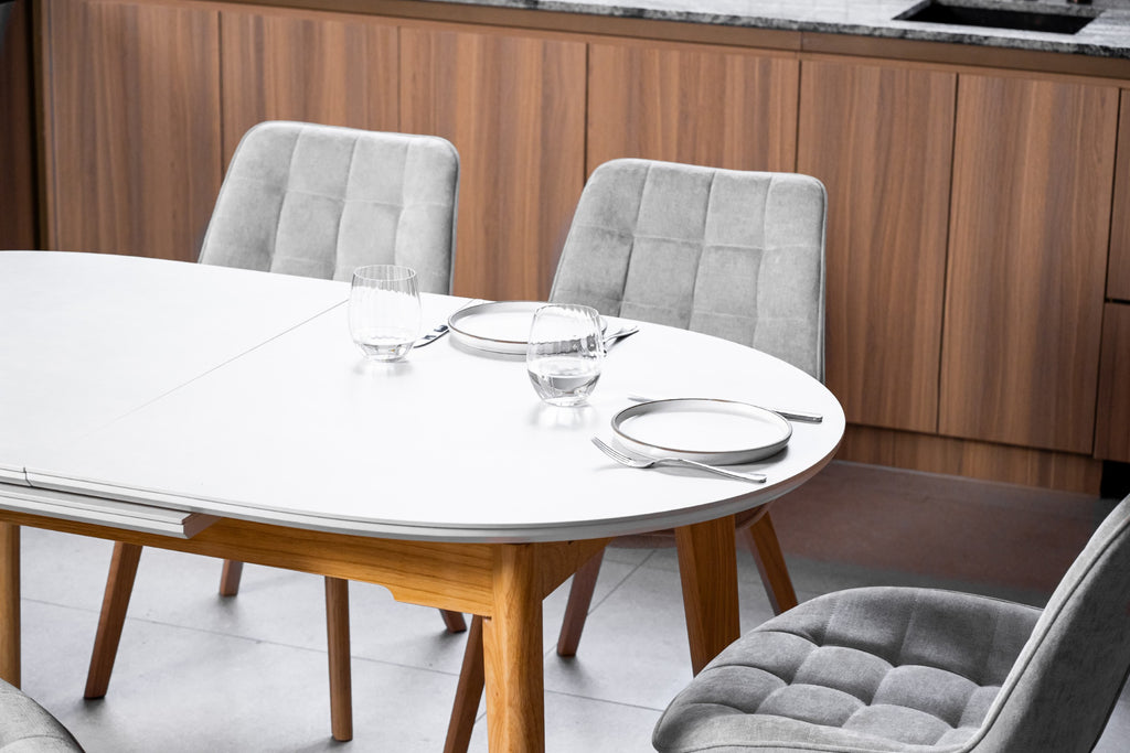 Boreal Extension Dining Table Light Grey