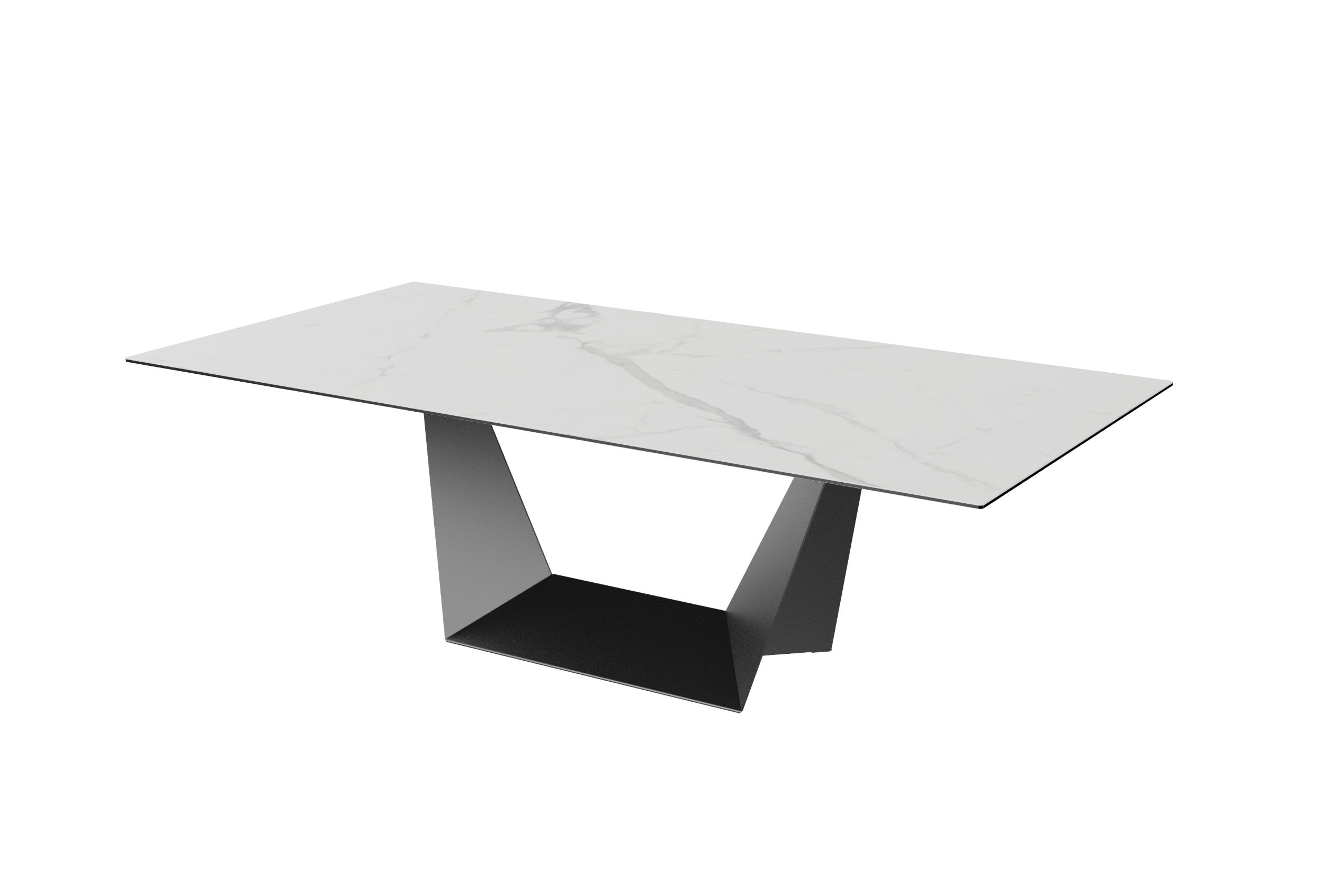 Sonata Fixed Dining Table Marmo Ceramic