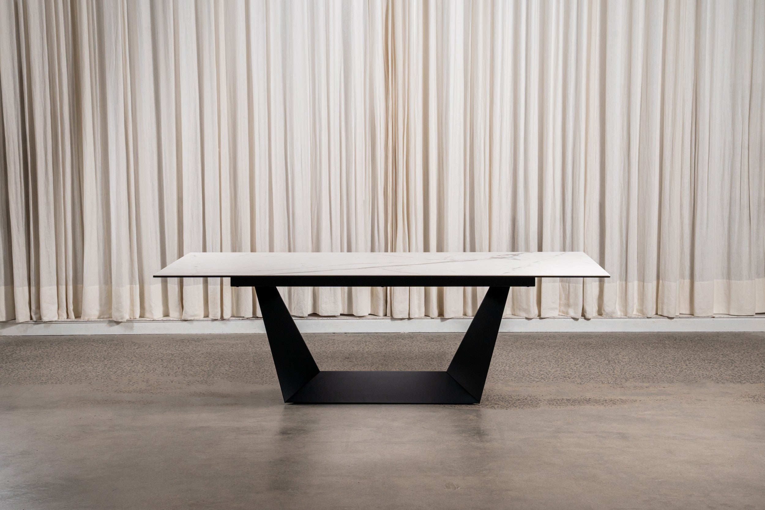 Sonata Fixed Dining Table Marmo Ceramic