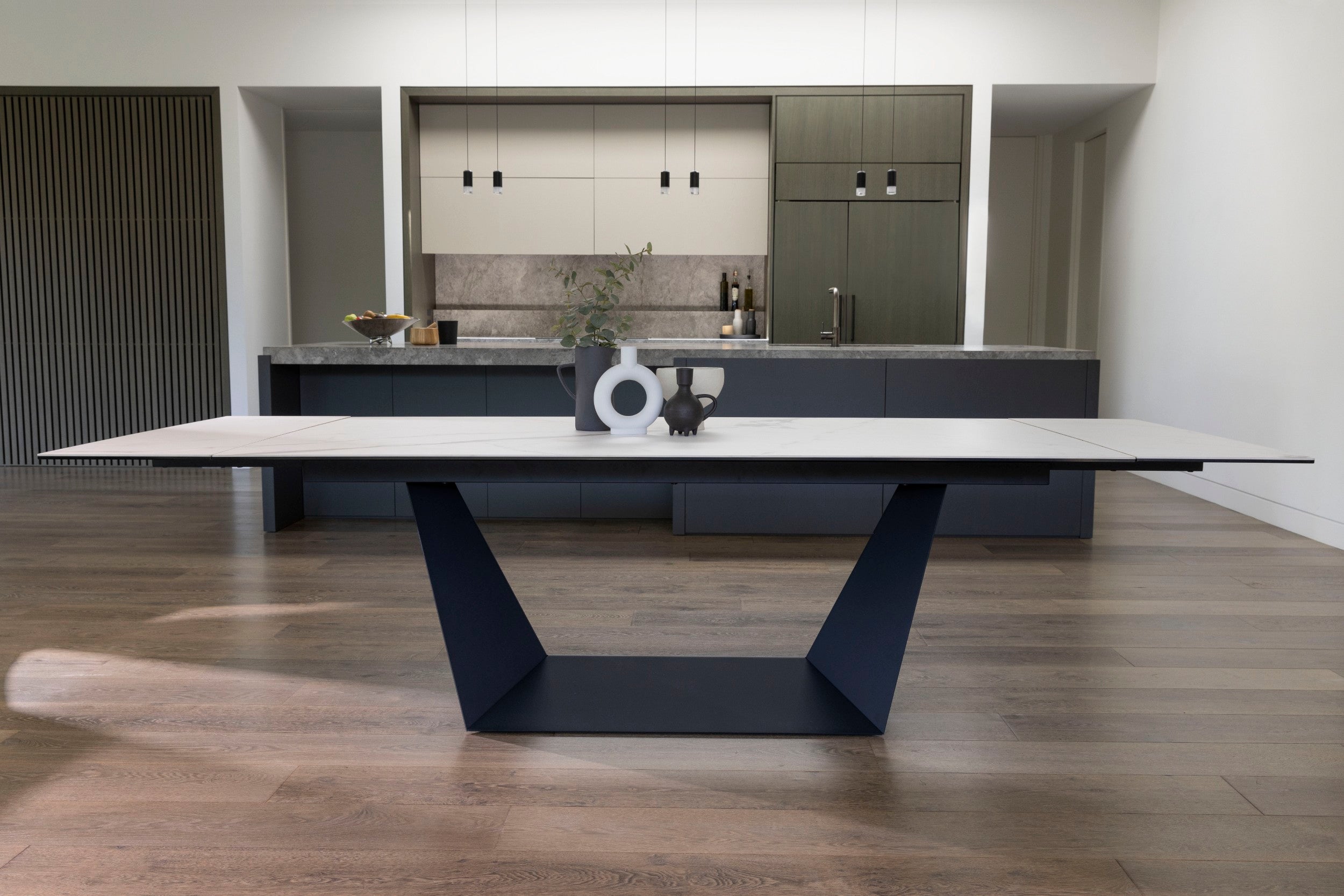Sonata Extension Dining Table Marmo Ceramic