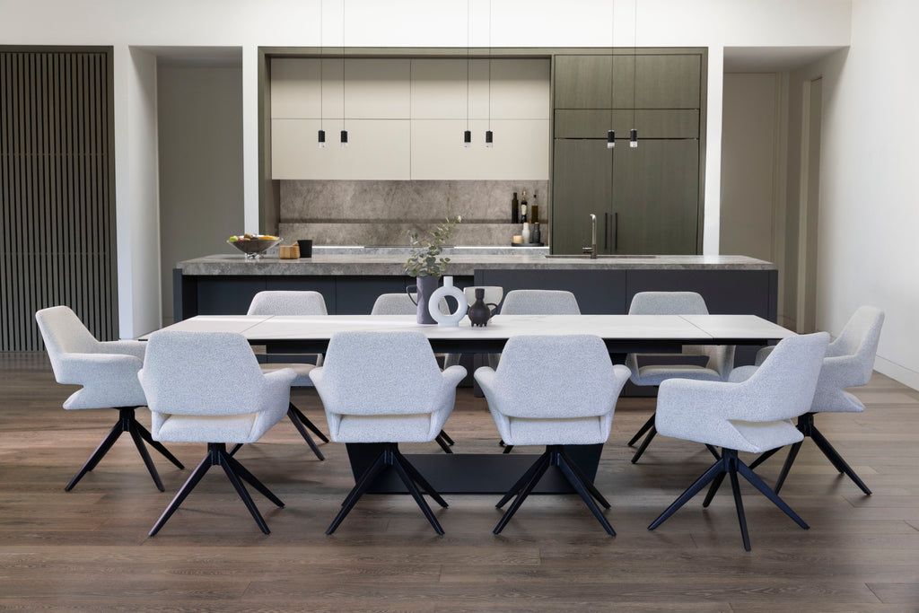 Sonata Extension Dining Table Marmo Ceramic