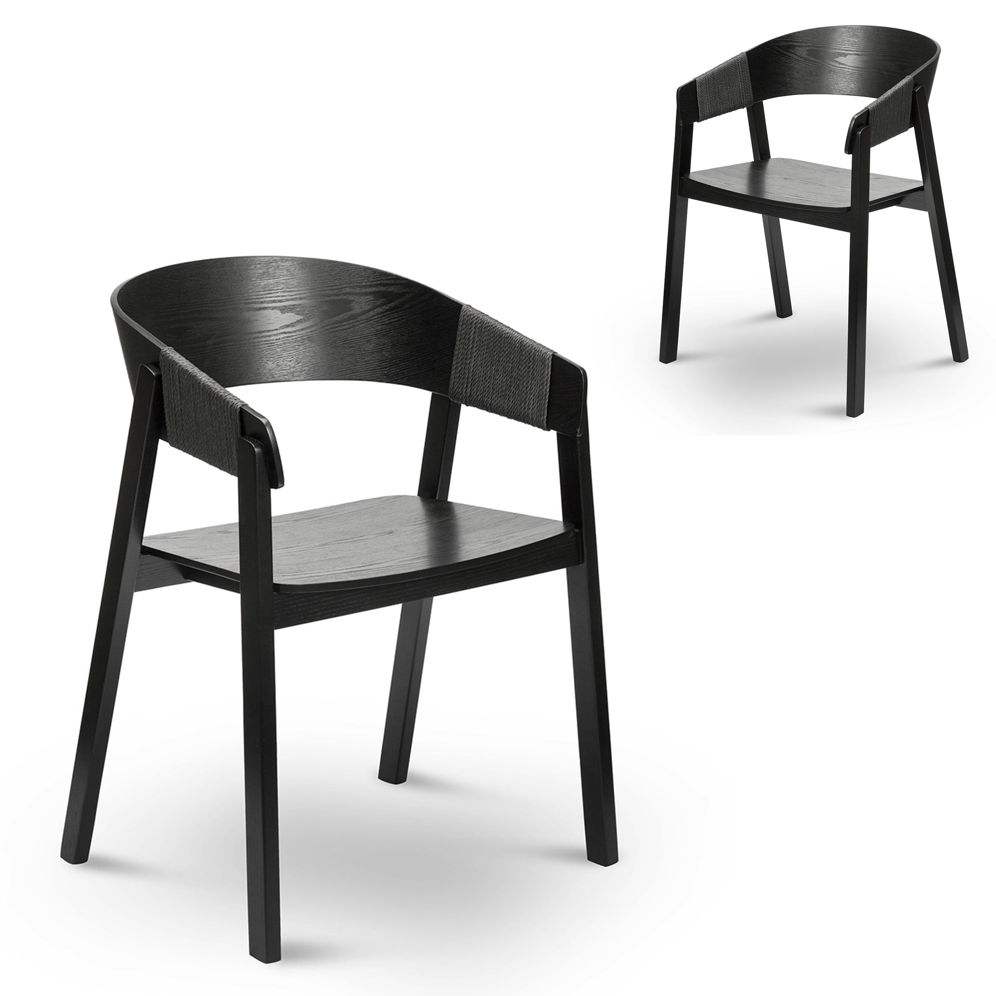 Verona Dining Chair - Full Black (Set of 2)