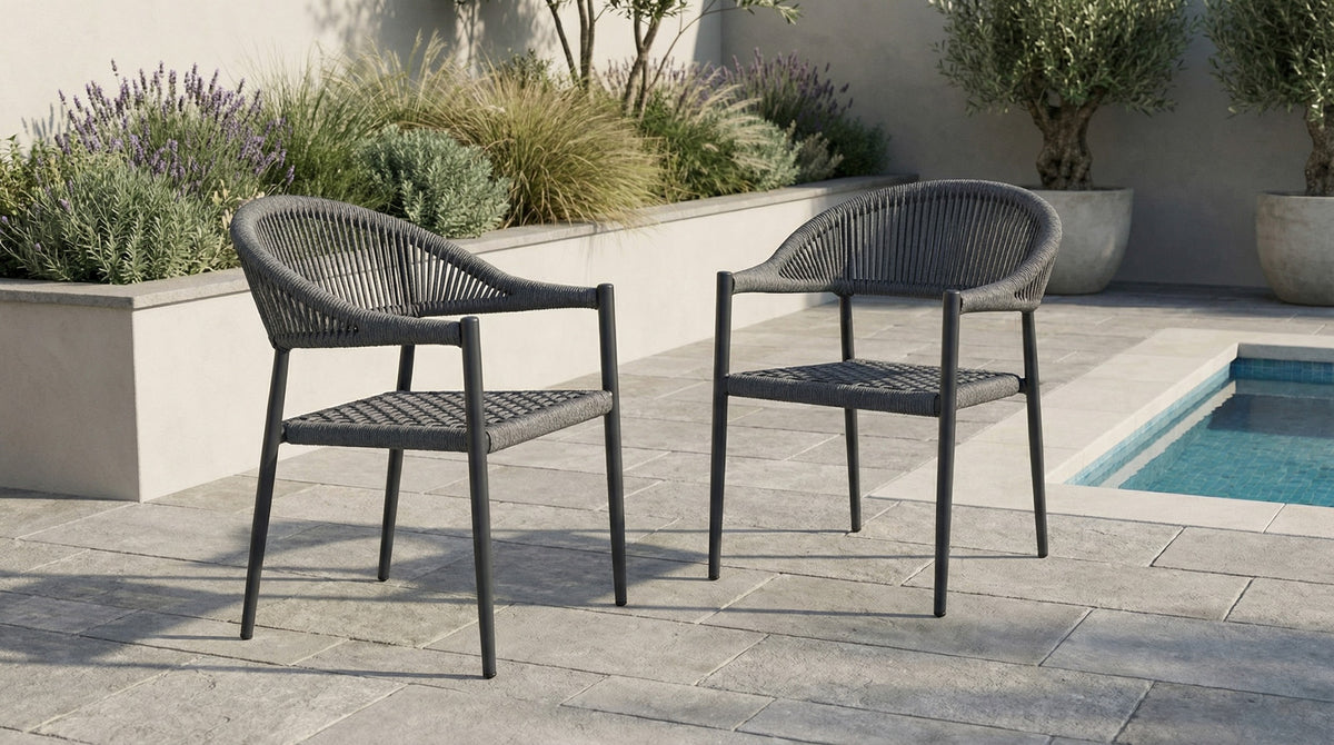 Tovara Dining Chair Charcoal (Set of 2)