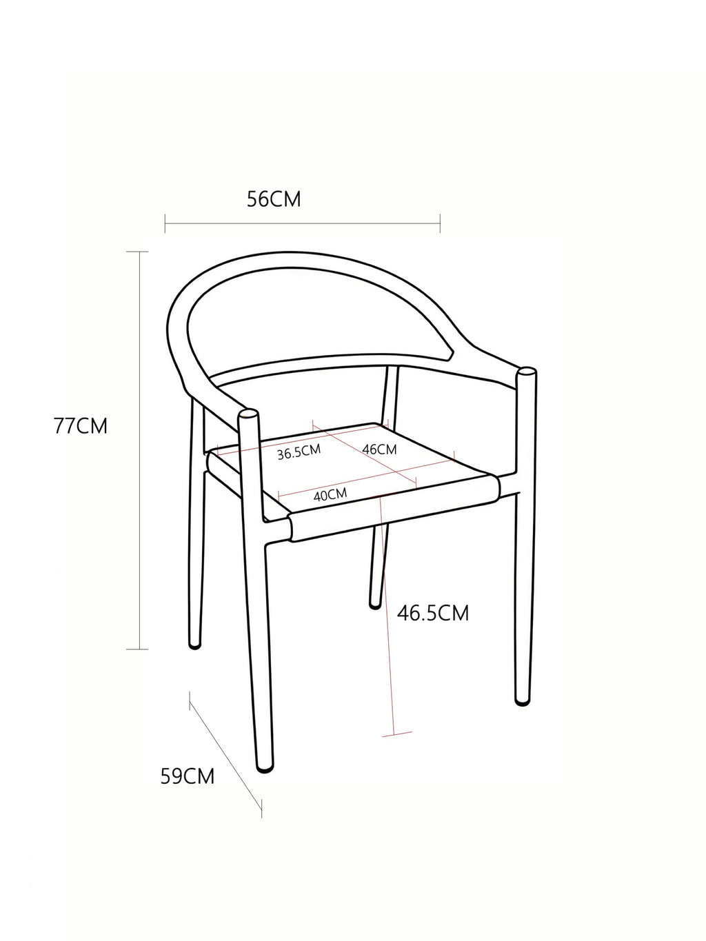 Tovara Dining Chair Charcoal (Set of 2)
