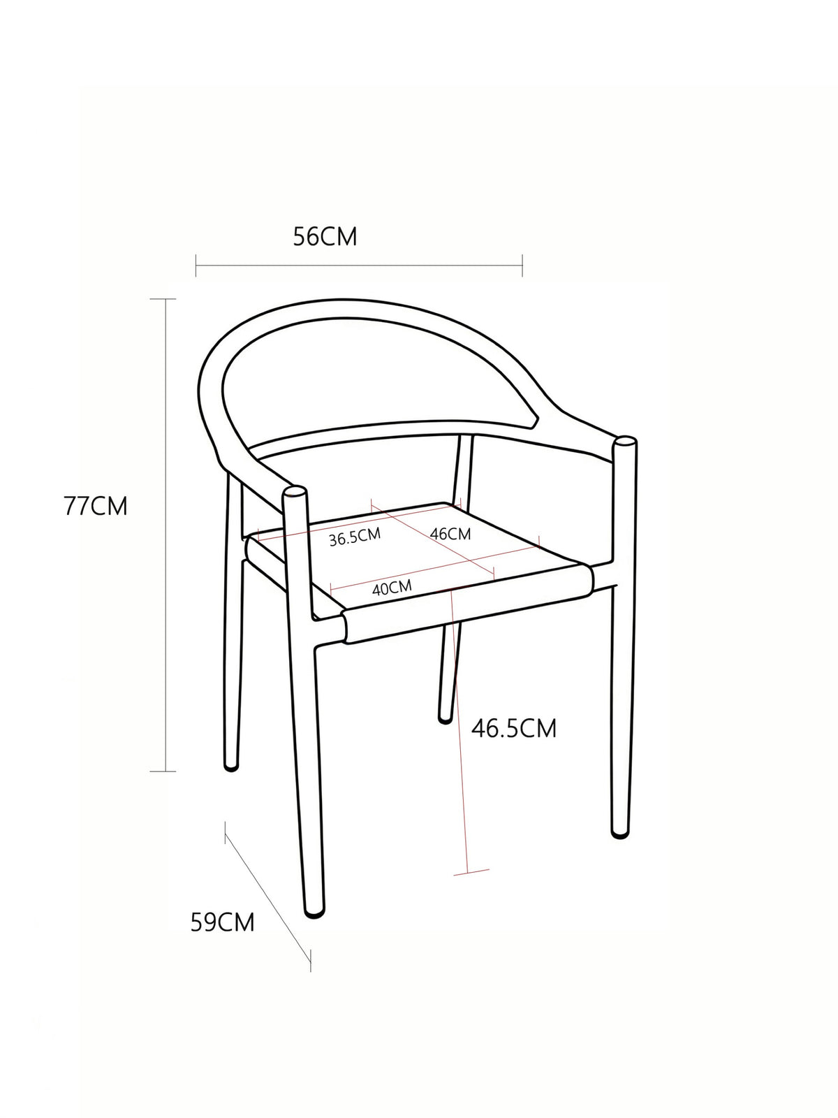 Tovara Dining Chair Charcoal (Set of 2)