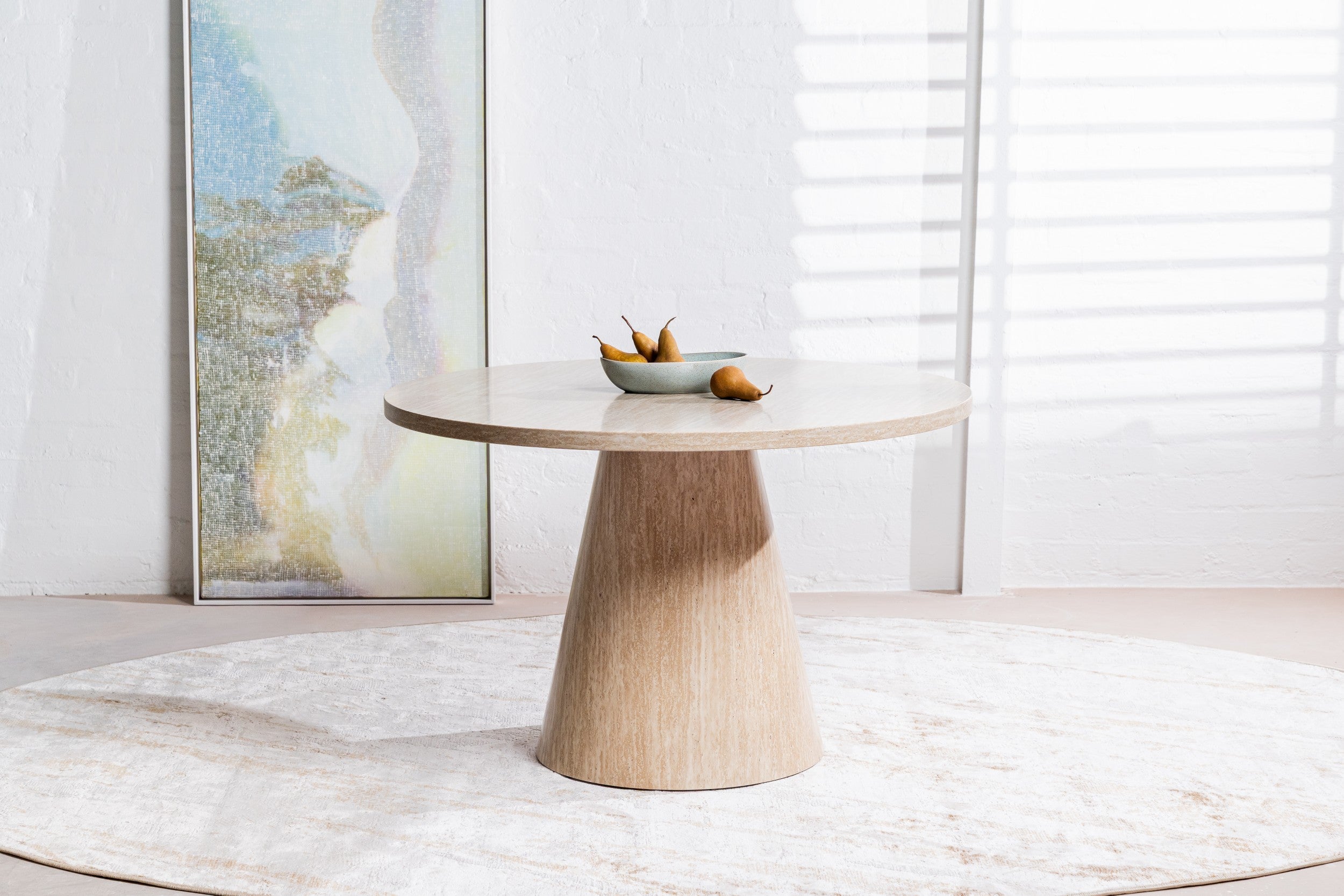 Fawn Round Dining Table French Fawn