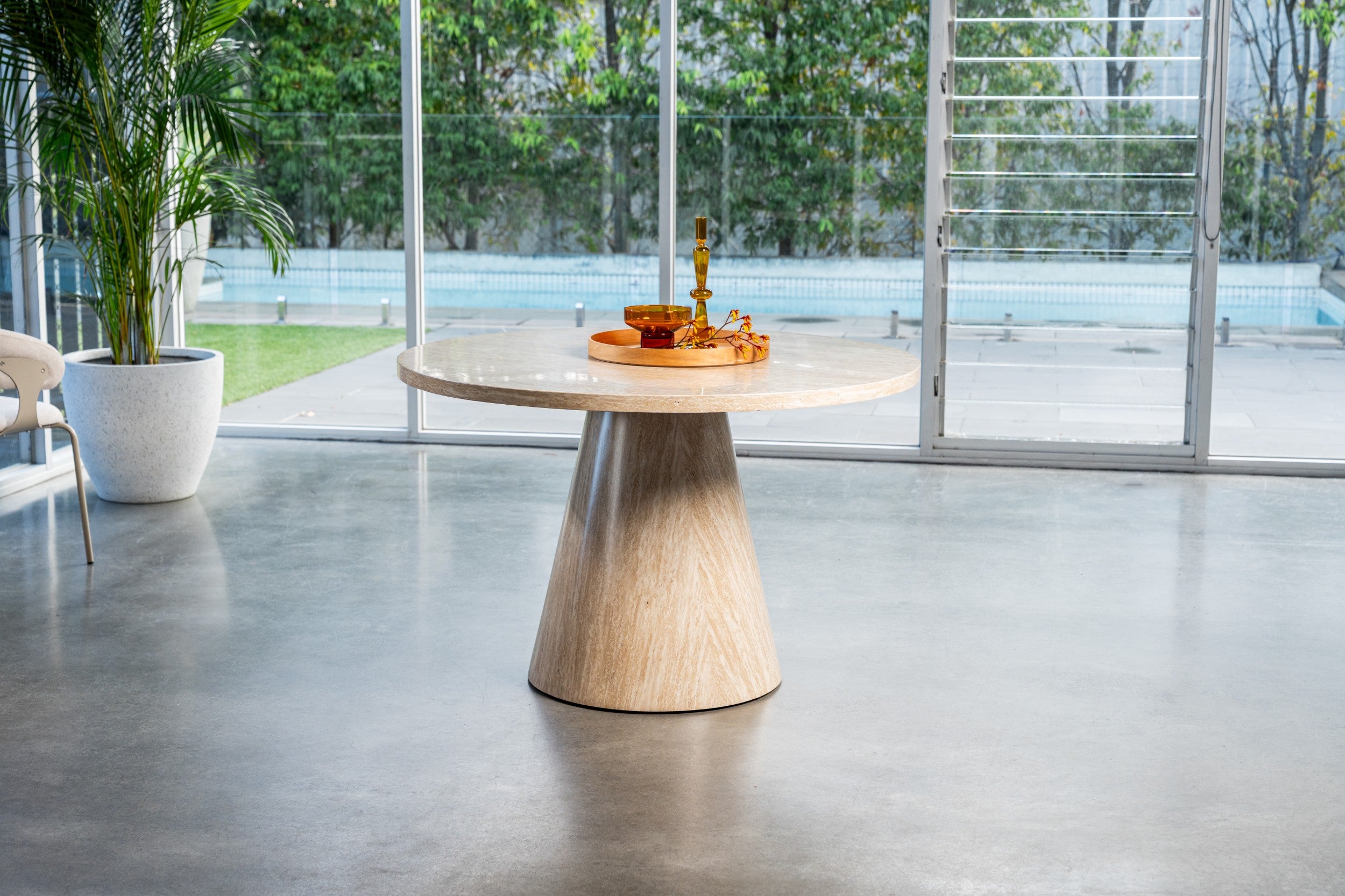 Fawn Round Dining Table French Fawn
