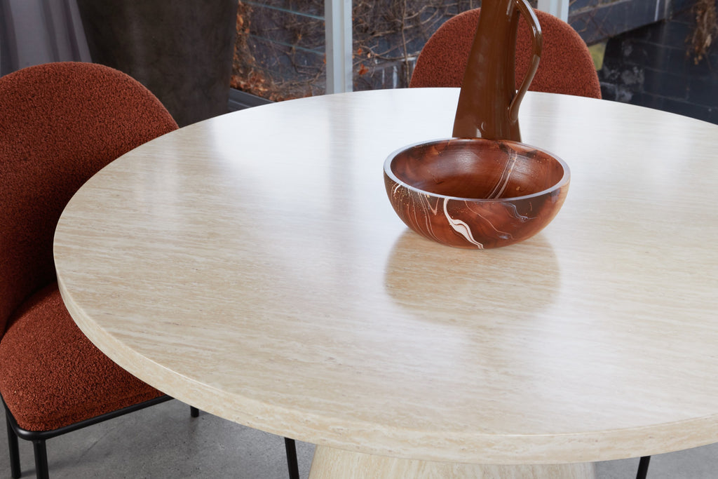 Fawn Round Dining Table French Fawn