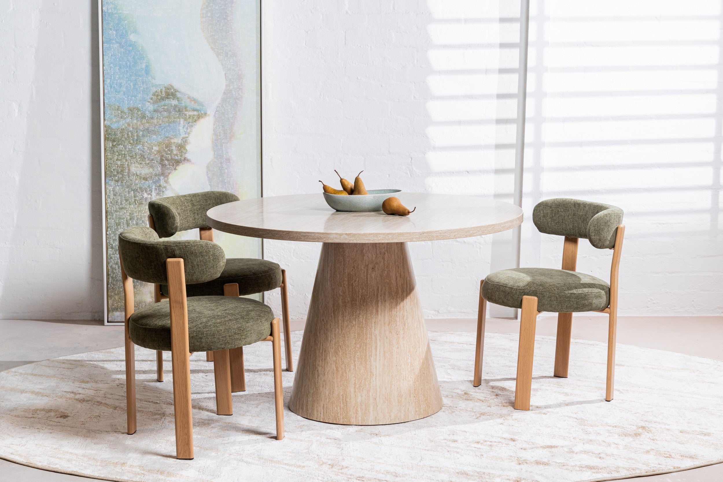 Fawn Round Dining Table French Fawn