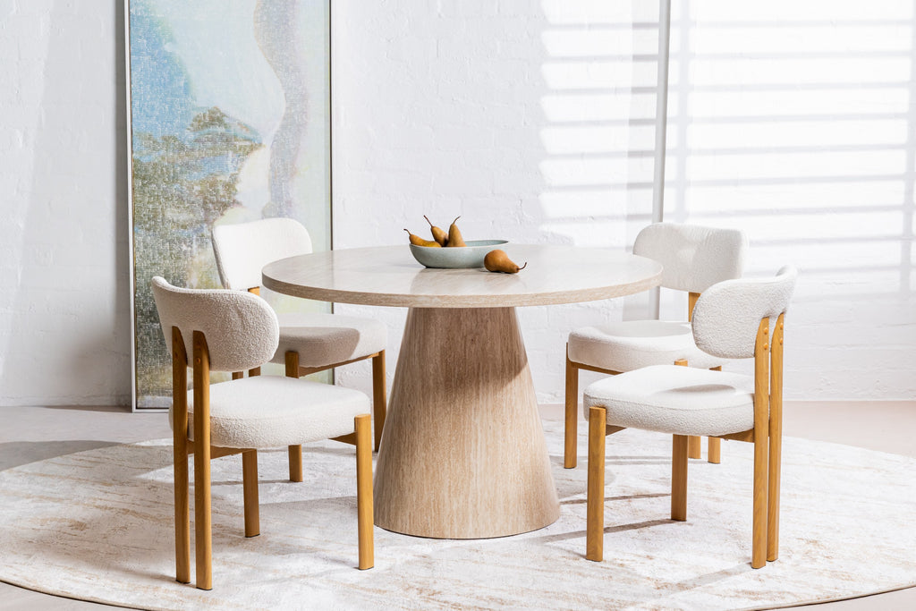 Fawn Round Dining Table French Fawn