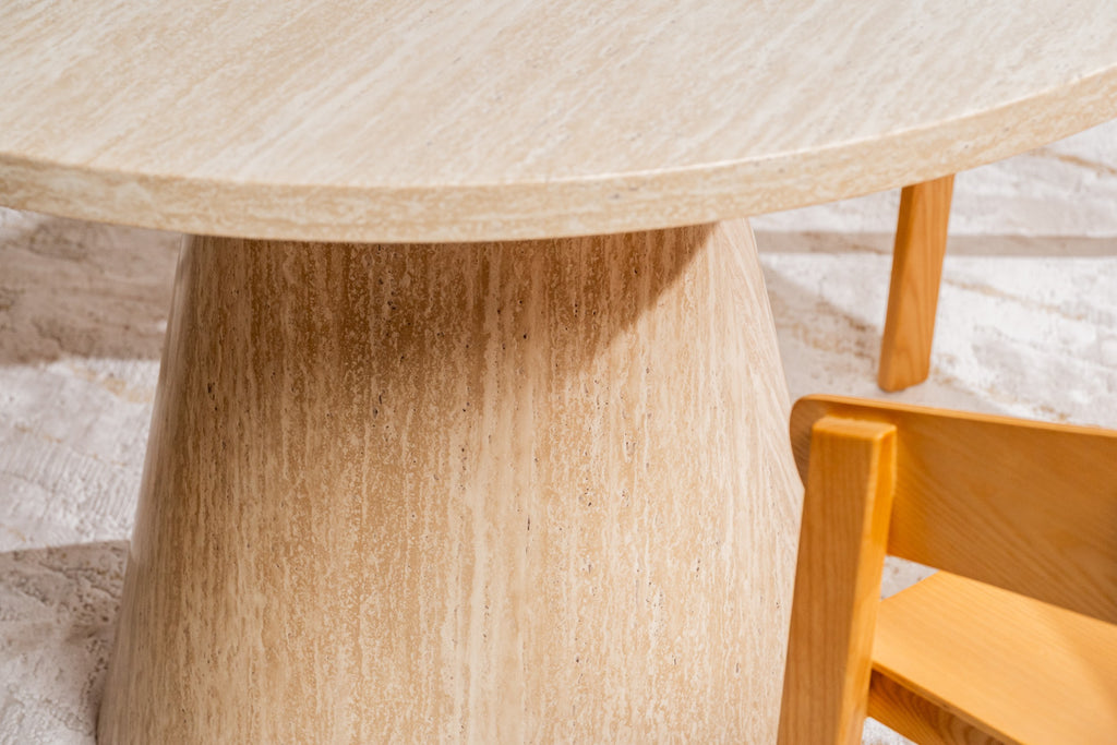 Fawn Round Dining Table French Fawn