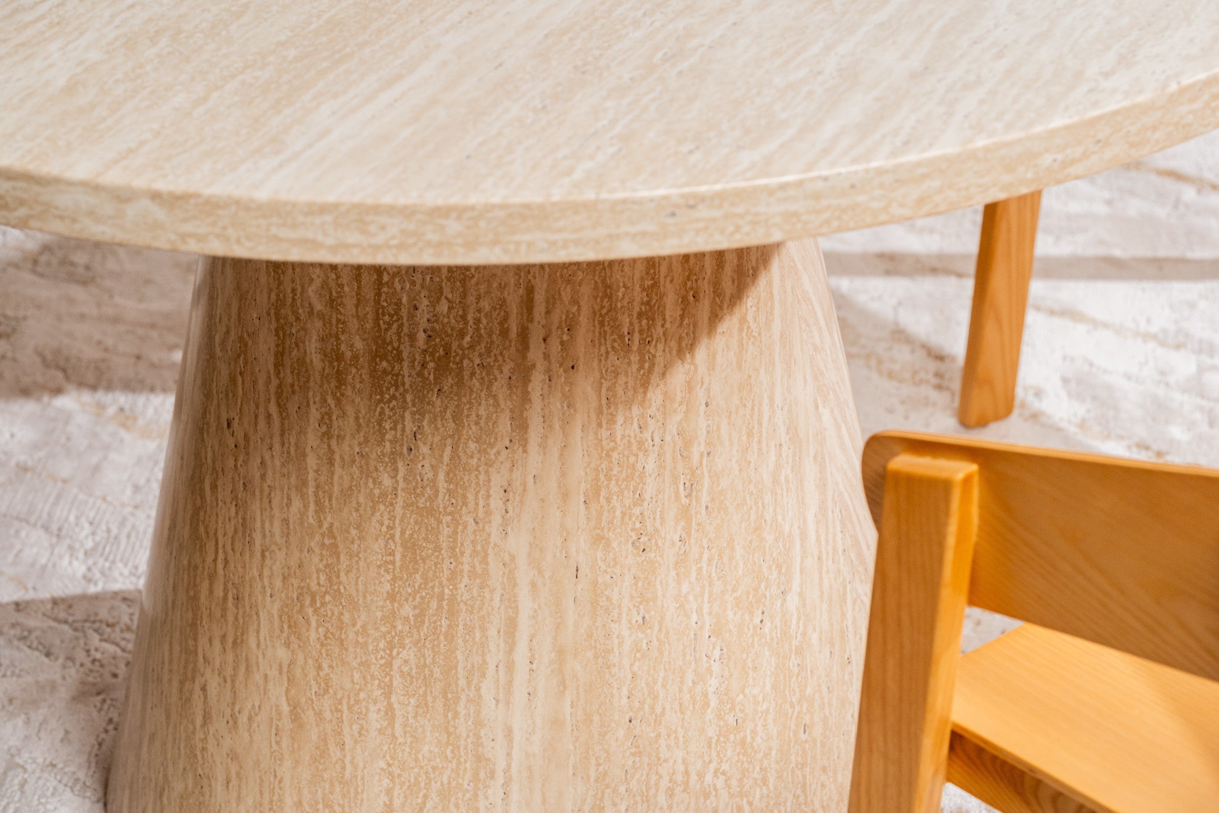 Fawn Round Dining Table French Fawn