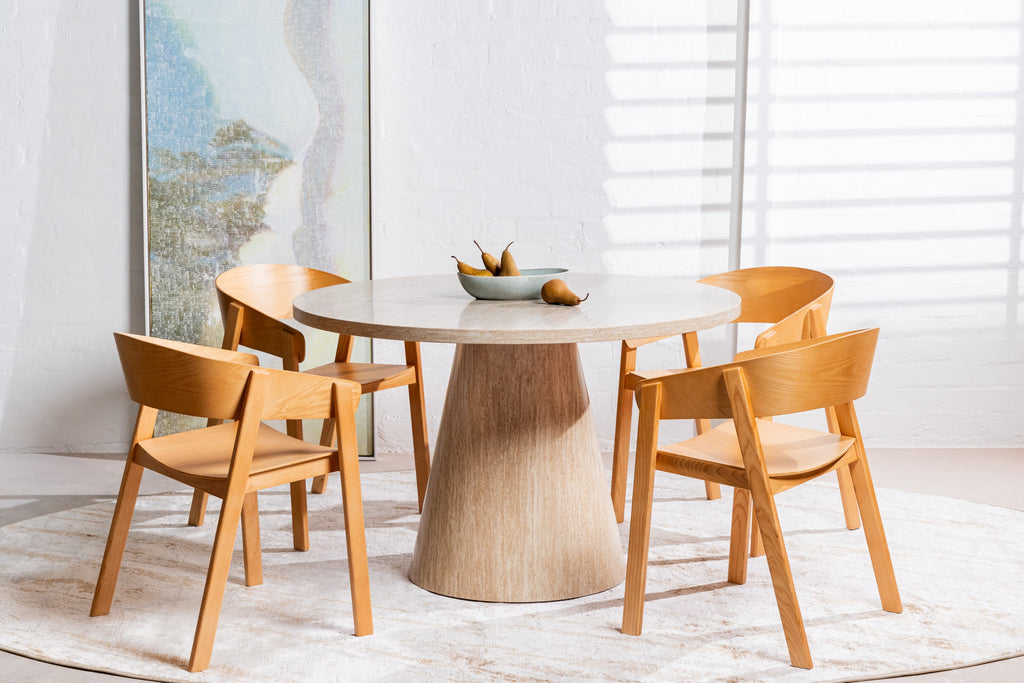 Fawn Round Dining Table French Fawn