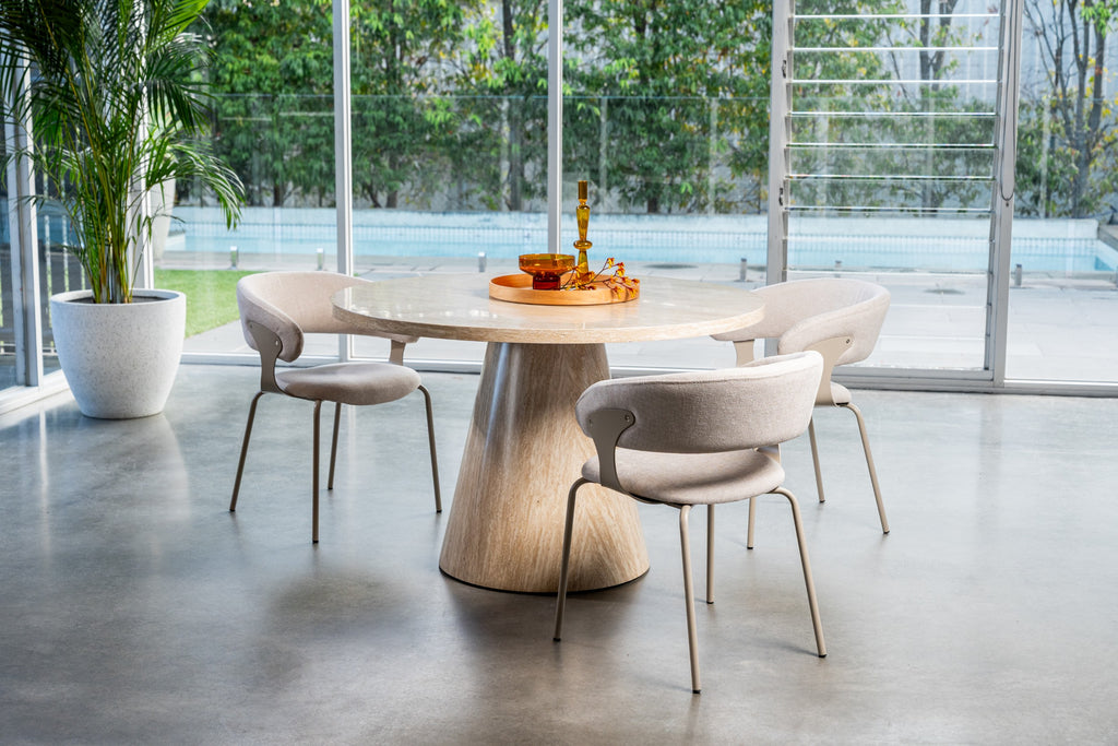 Fawn Round Dining Table French Fawn