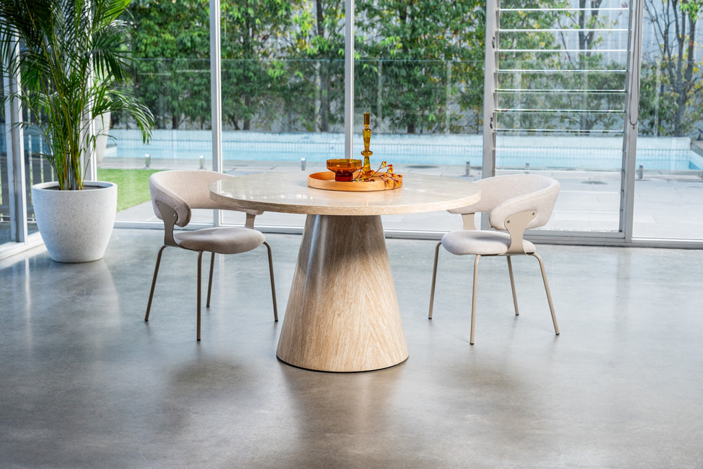 Fawn Round Dining Table French Fawn