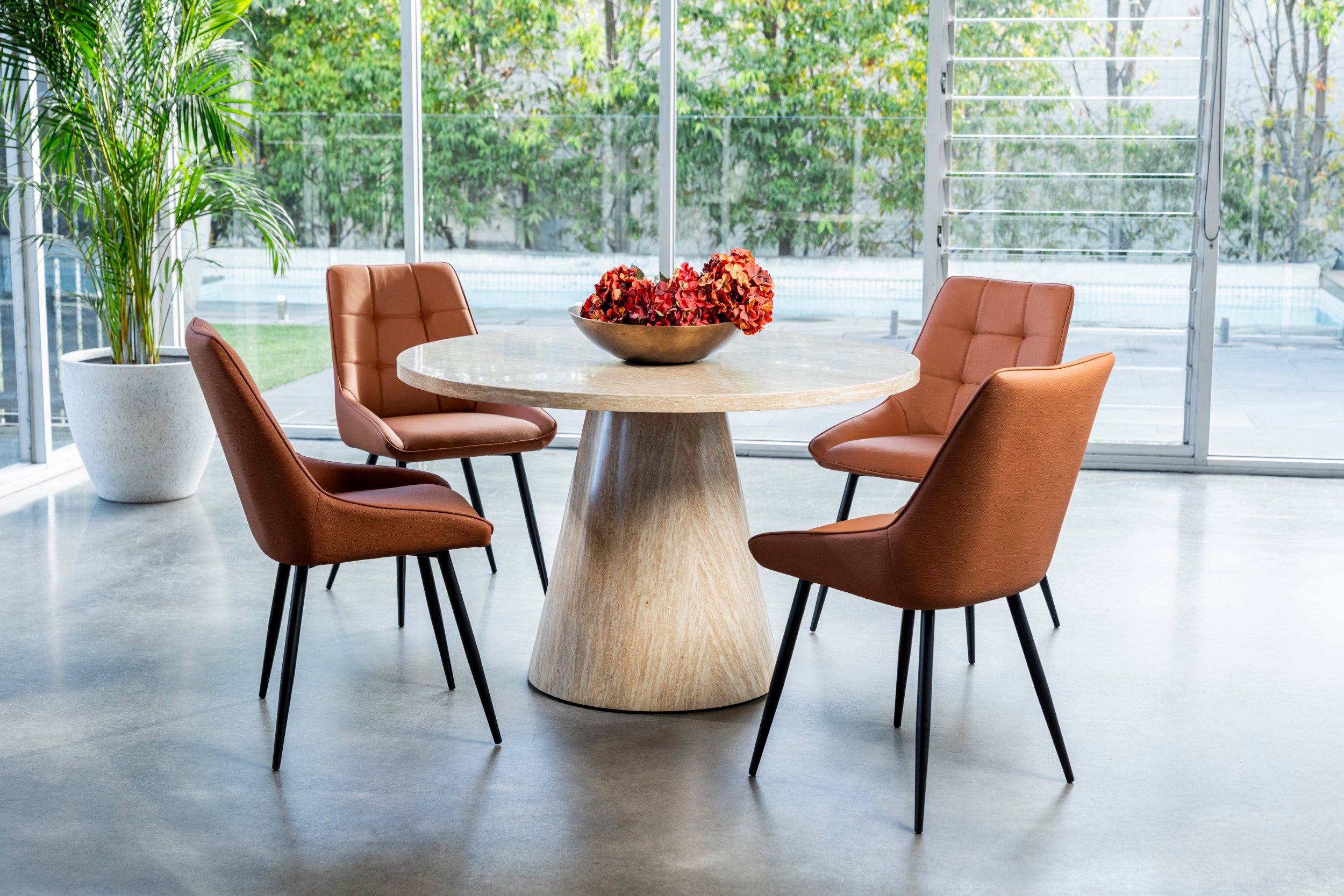 Fawn Round Dining Table French Fawn