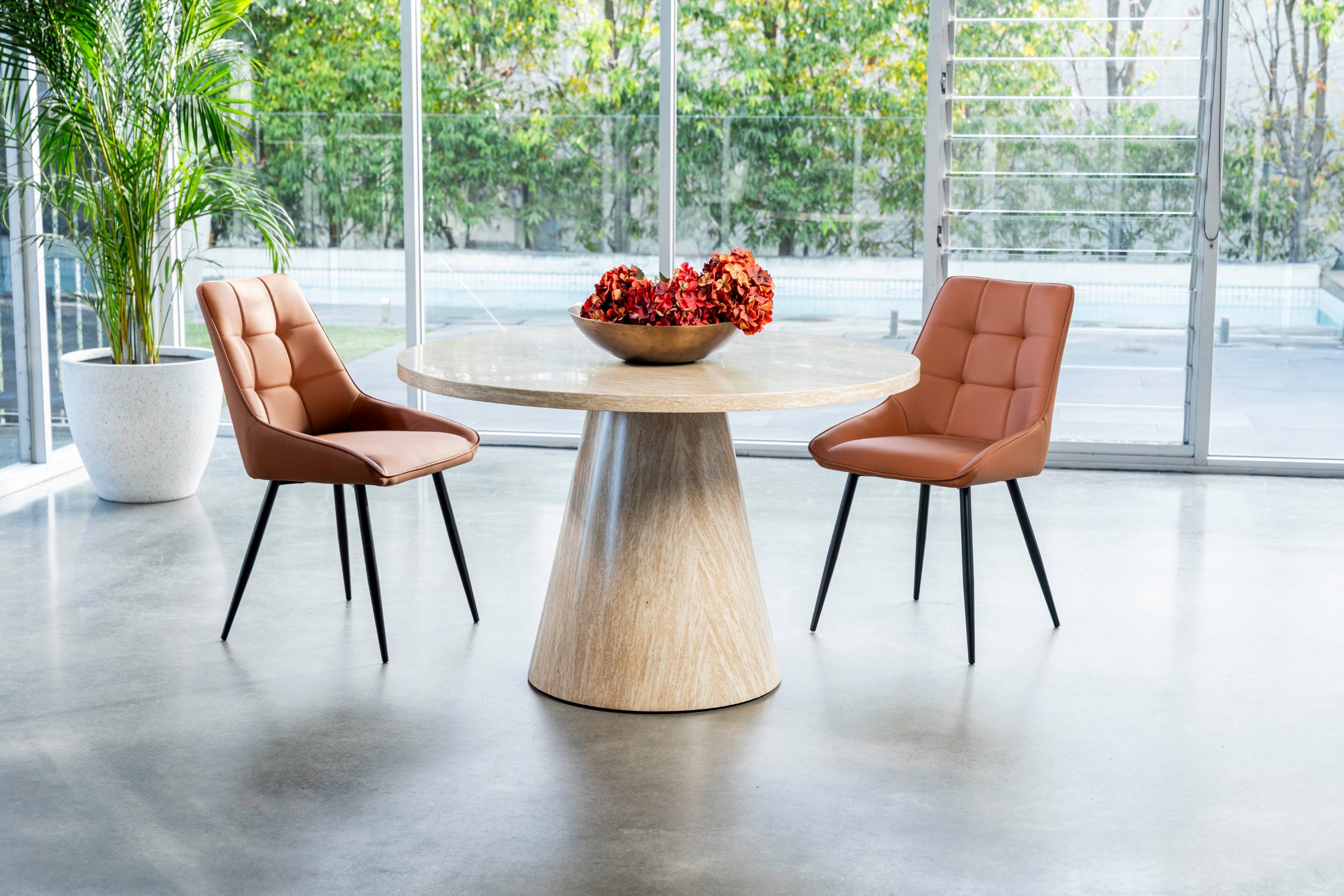 Fawn Round Dining Table French Fawn