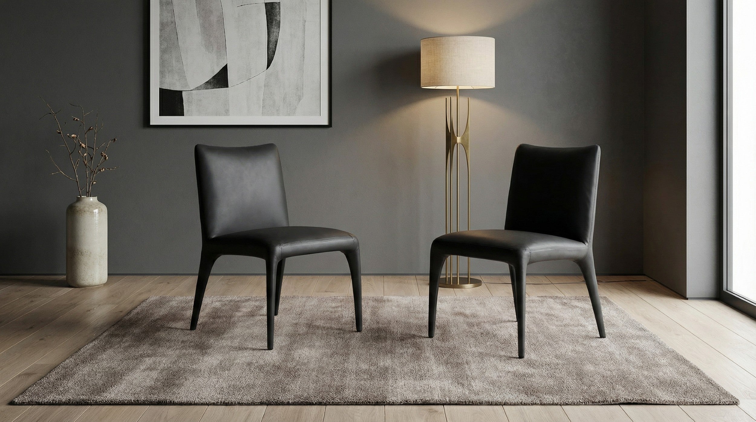 Touche Dining Chair Black  (Set of 2)