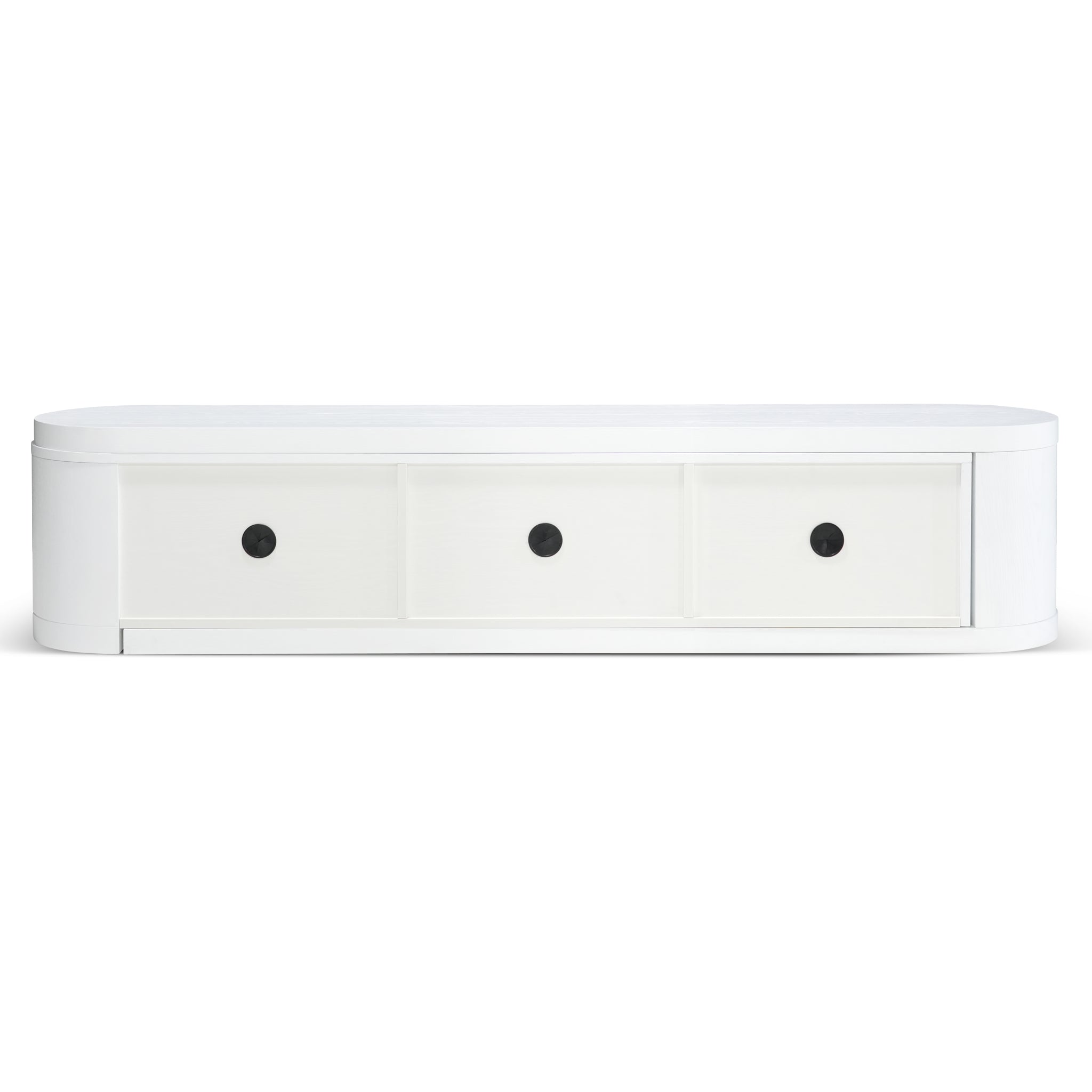 Extendable Palermo TV Entertainment Unit - Full White Oak