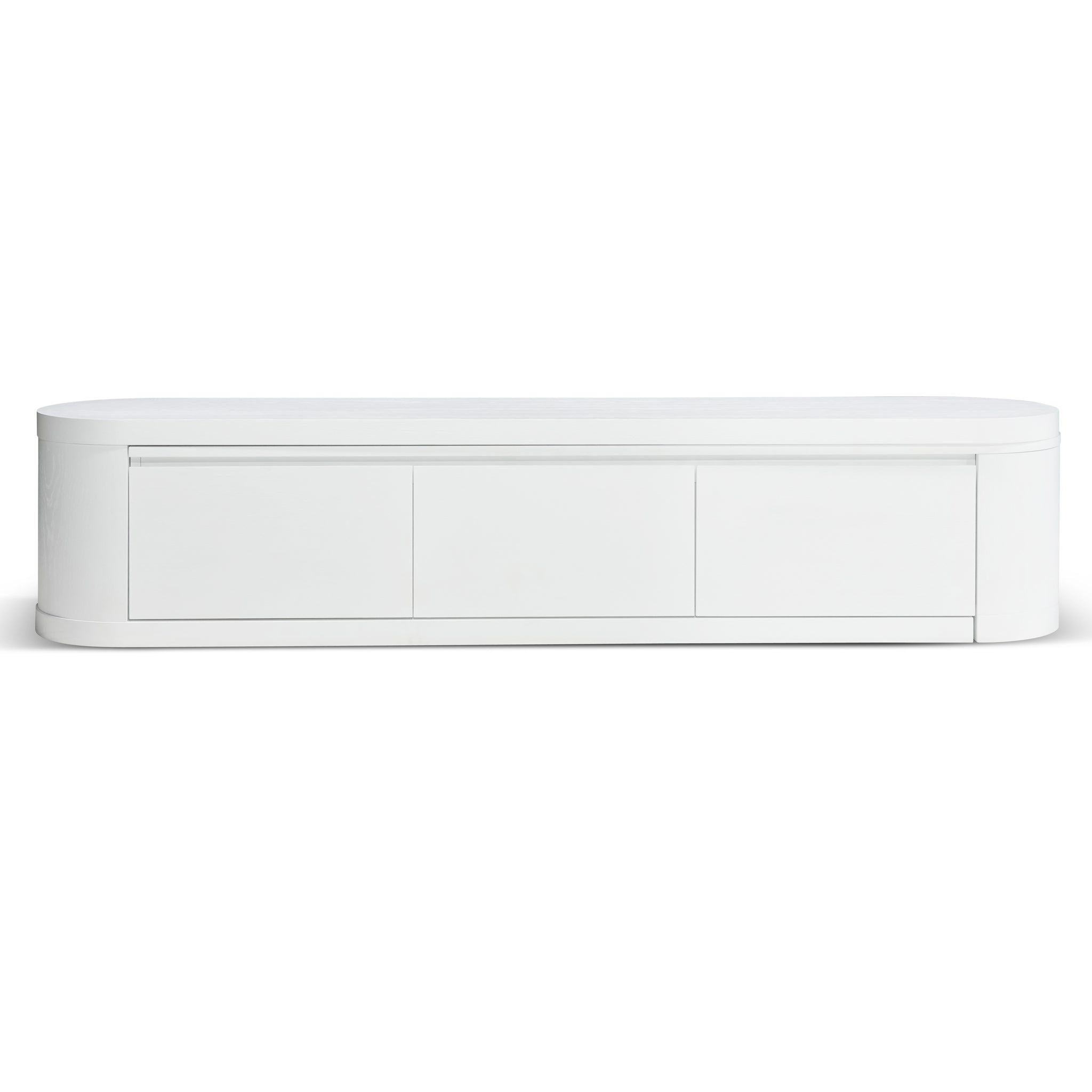 Extendable Palermo TV Entertainment Unit - Full White Oak