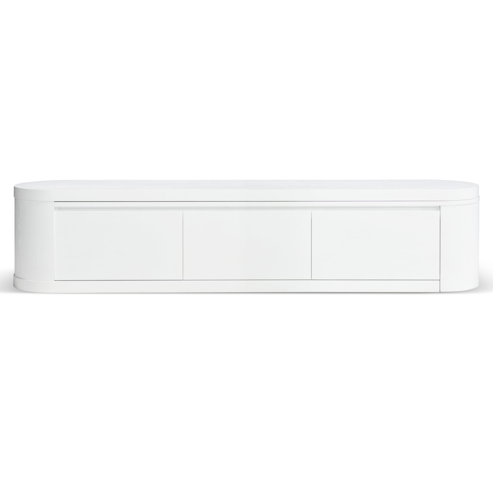 Extendable Palermo TV Entertainment Unit - Full White Oak