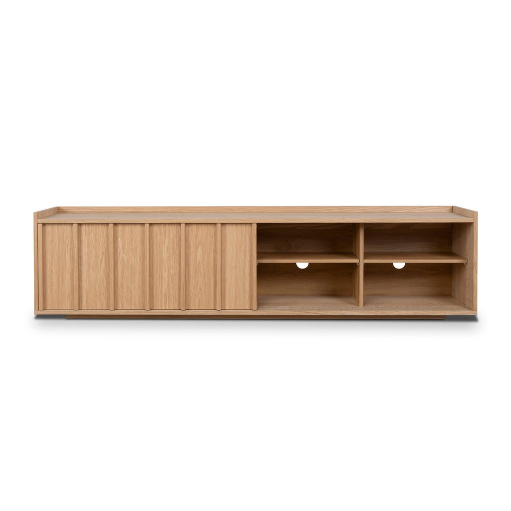 2m Wooden Palermo TV Entertainment Unit - Natural