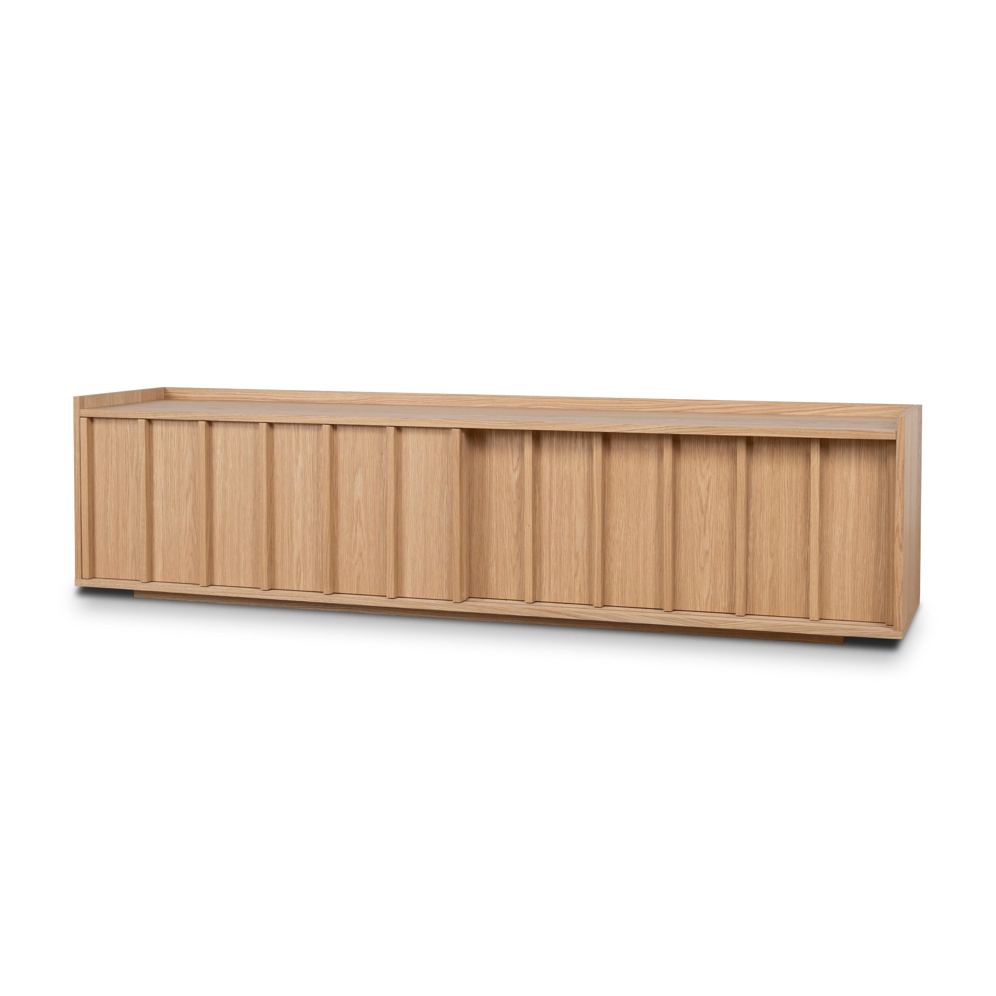 2m Wooden Palermo TV Entertainment Unit - Natural