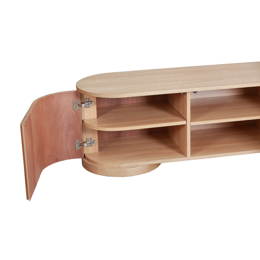 2.2m Palermo TV Entertainment Unit - Natural