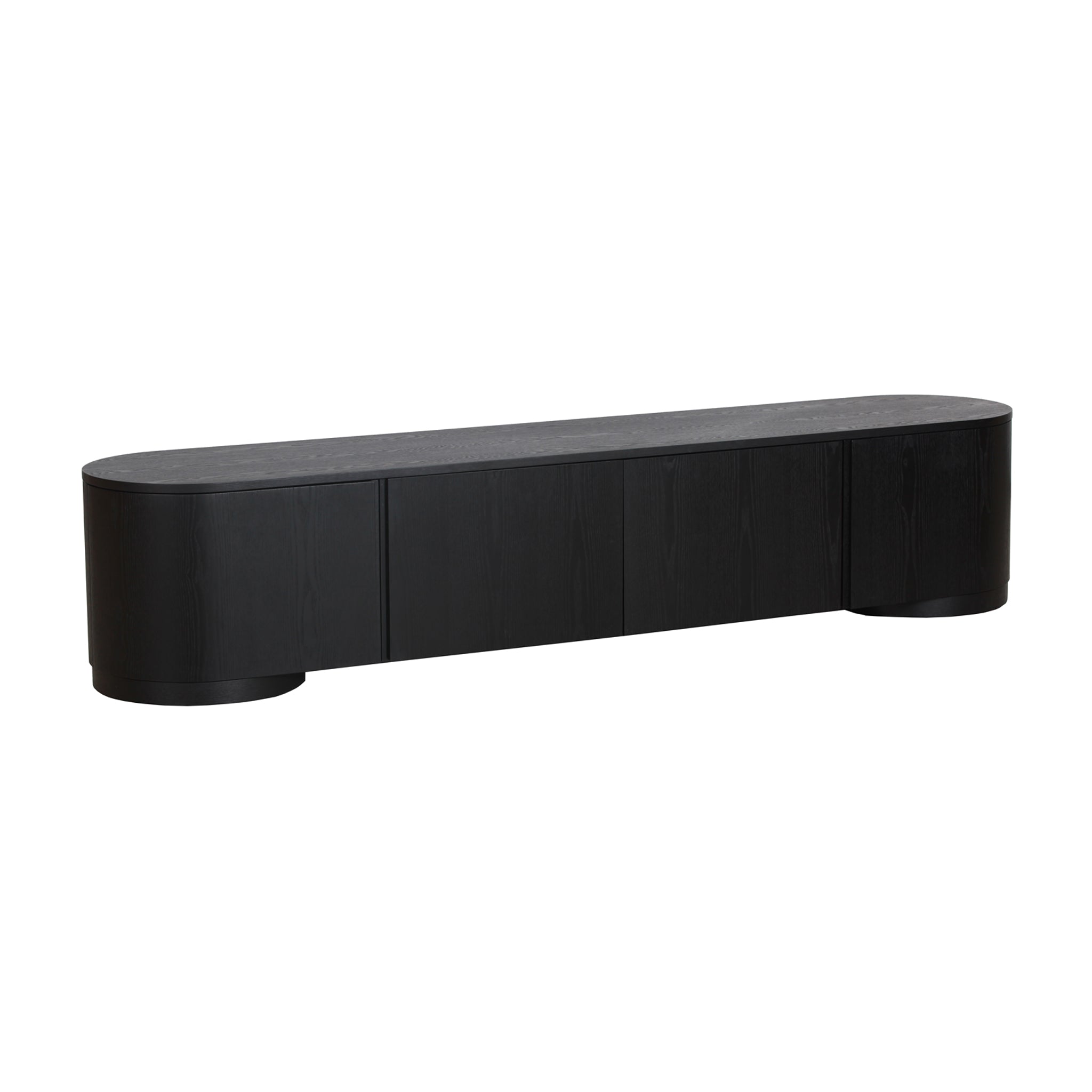 2.2m Palermo TV Entertainment Unit - Full Black