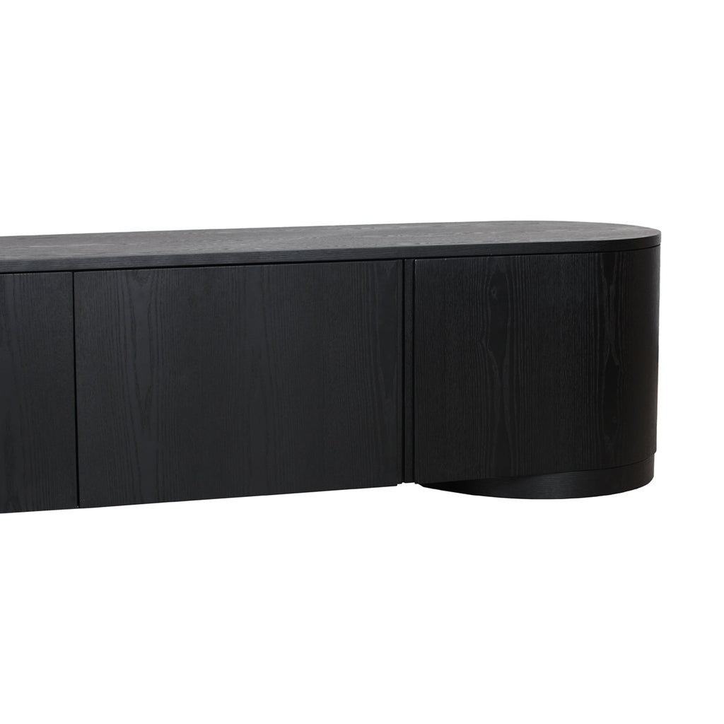 2.2m Palermo TV Entertainment Unit - Full Black