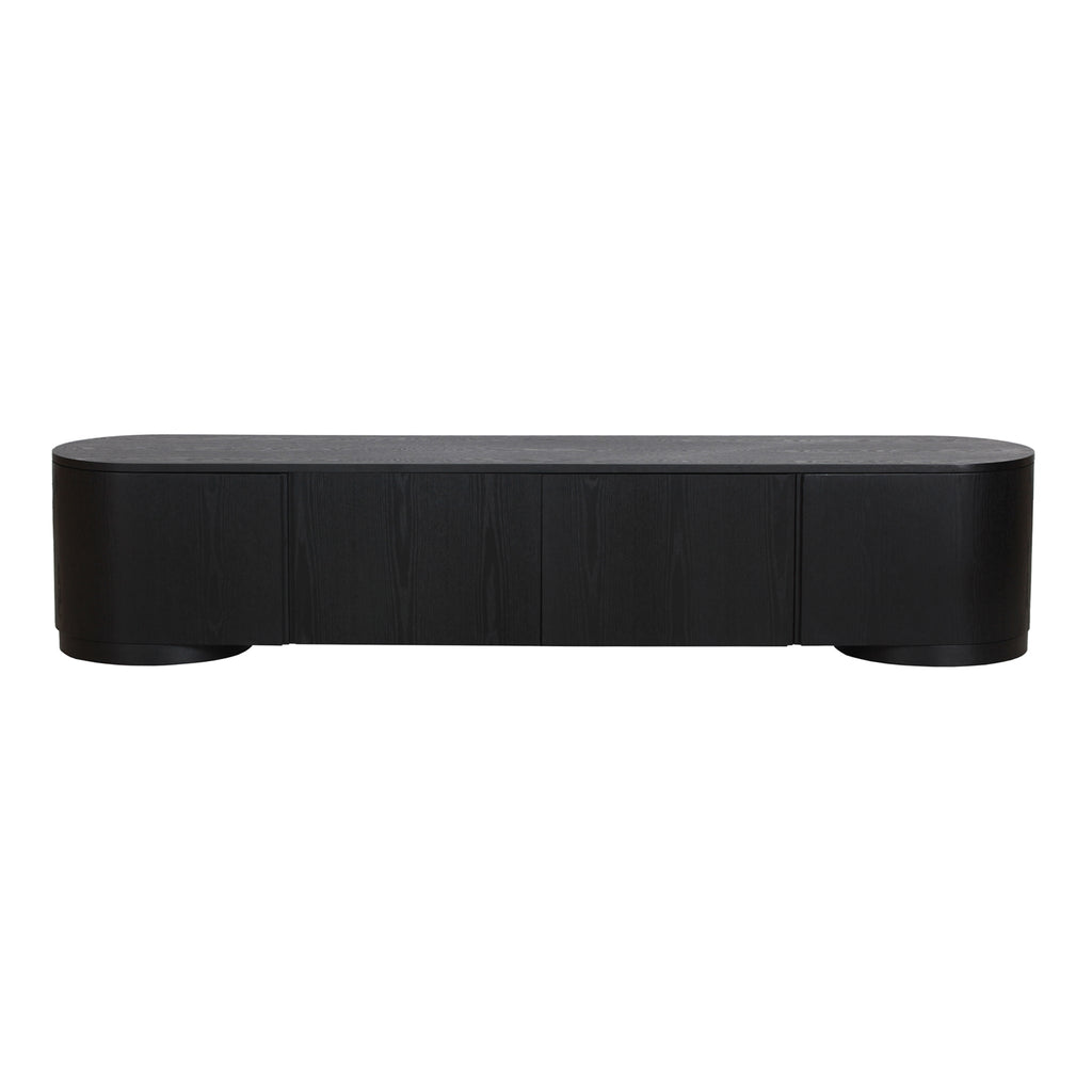 2.2m Palermo TV Entertainment Unit - Full Black