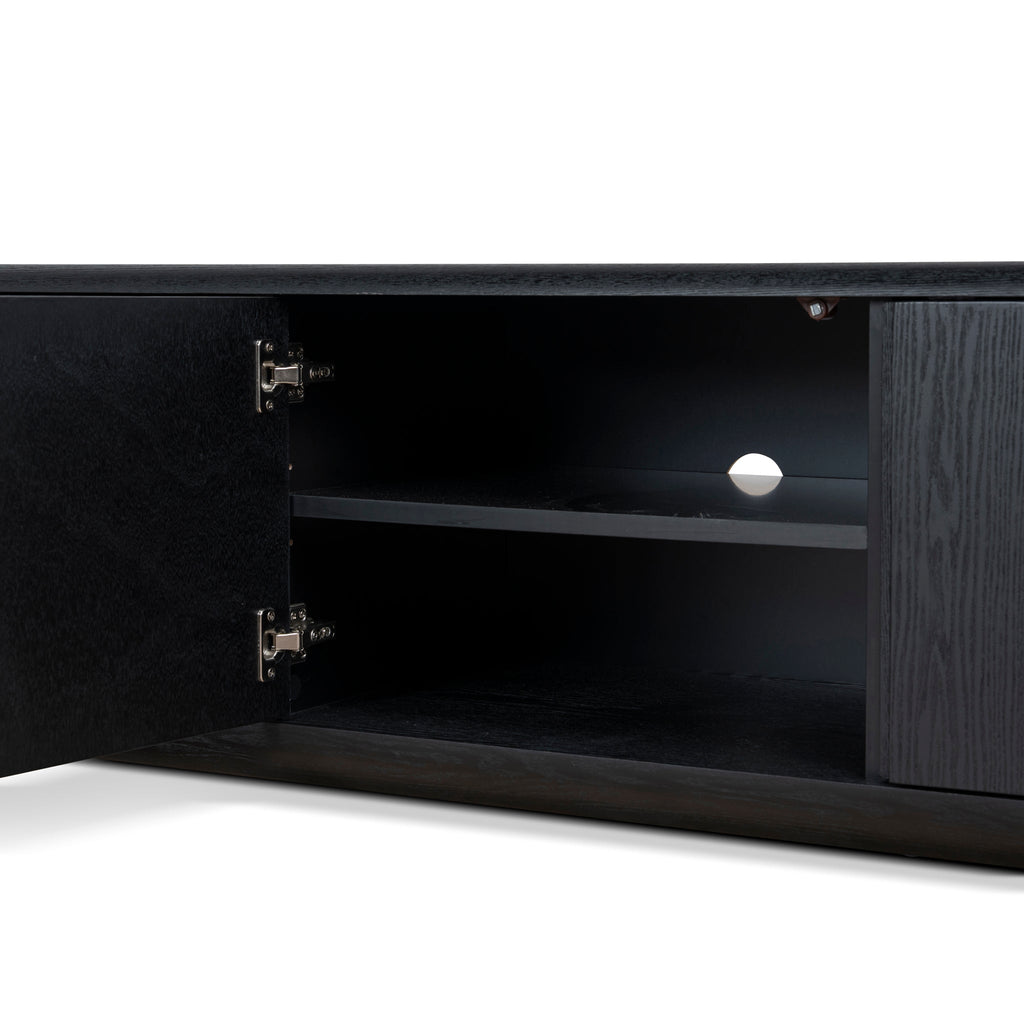 2.2m Palermo TV Entertainment Unit - Full Black