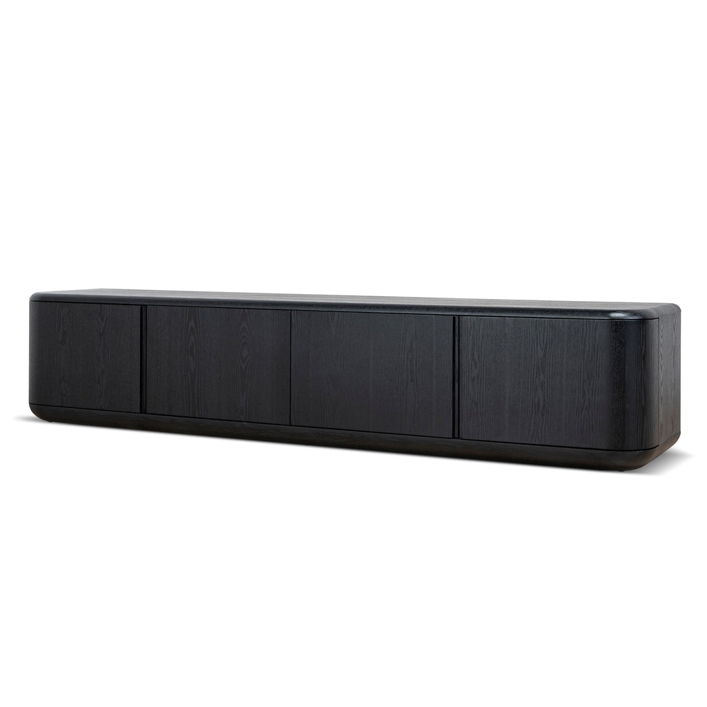 2.2m Palermo TV Entertainment Unit - Full Black