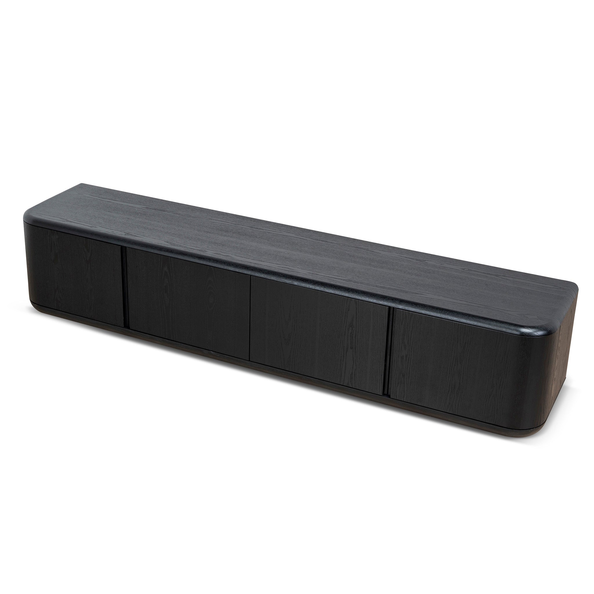 2.2m Palermo TV Entertainment Unit - Full Black