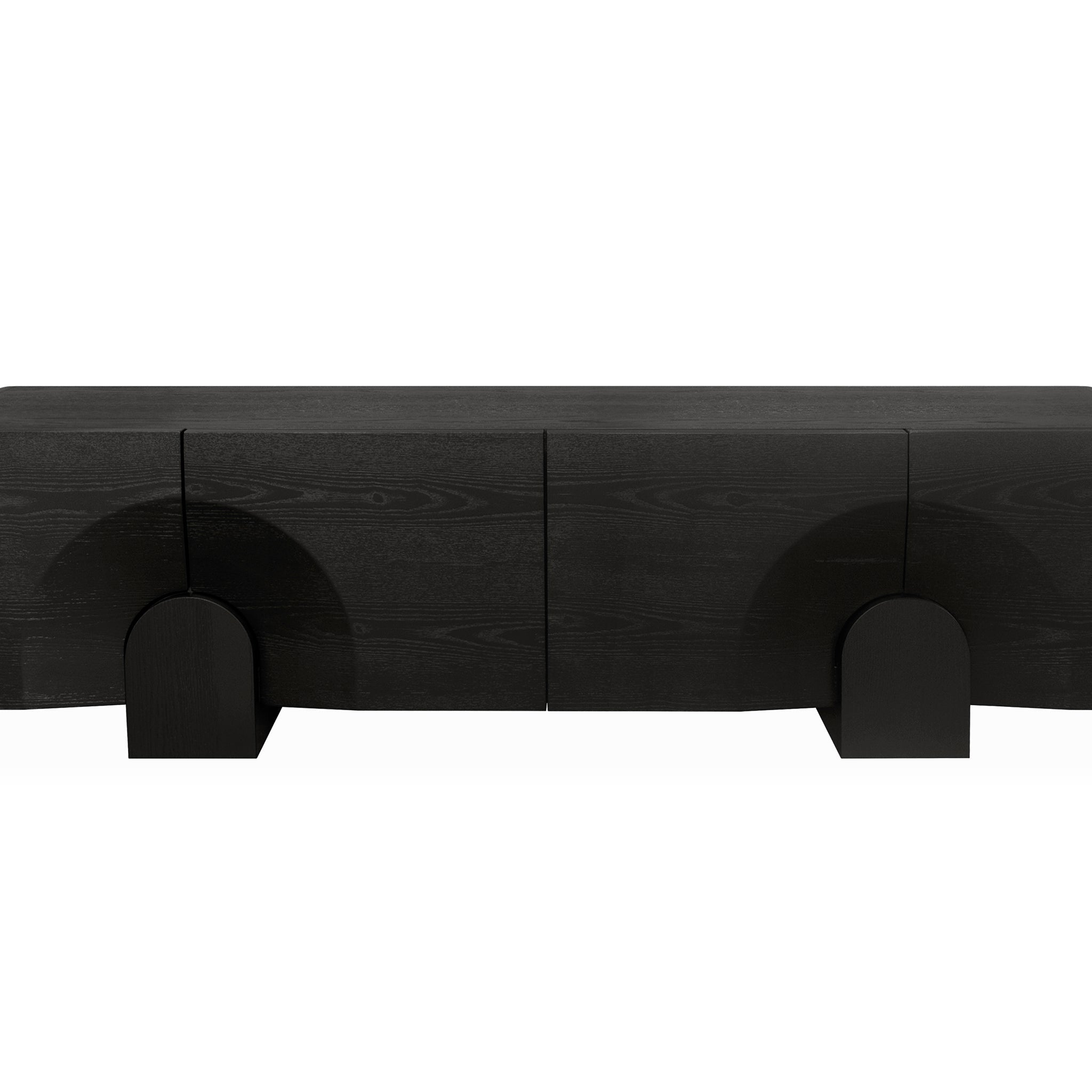 2.2m Palermo TV Entertainment Unit - Textured Espresso Black