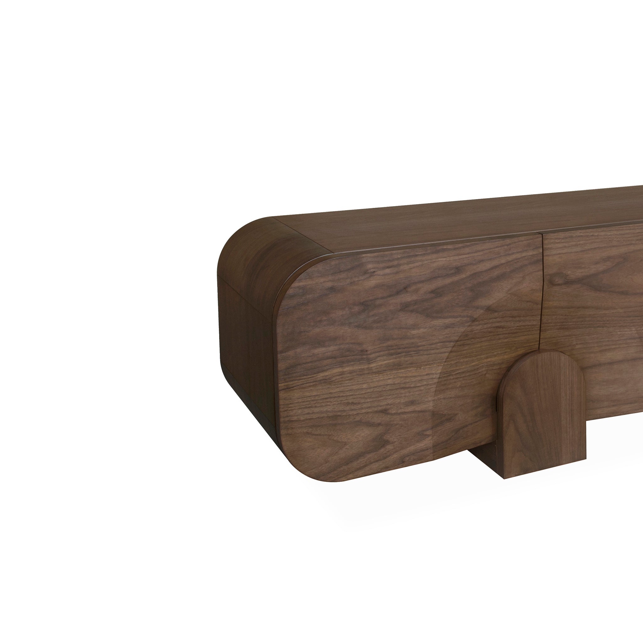 2.2m Palermo TV Entertainment Unit - Light Walnut